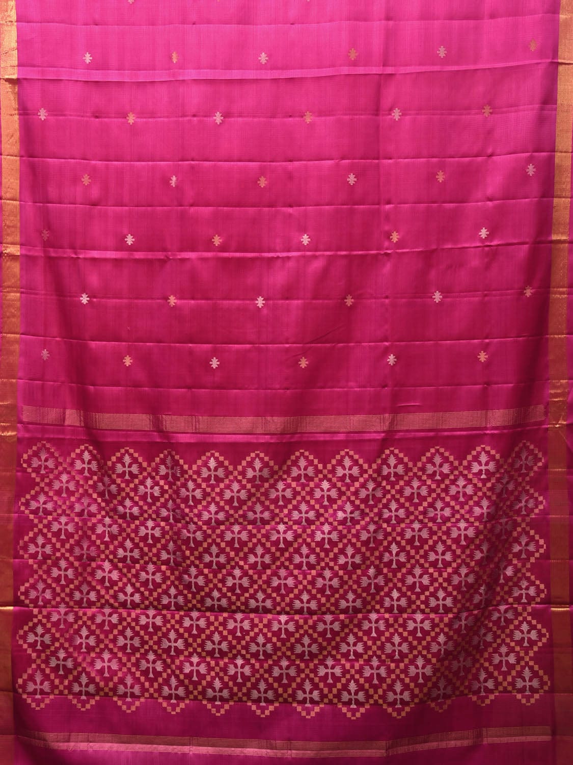 Pink Uppada Silk Handloom Saree with Jamdani Pallu Design u1963
