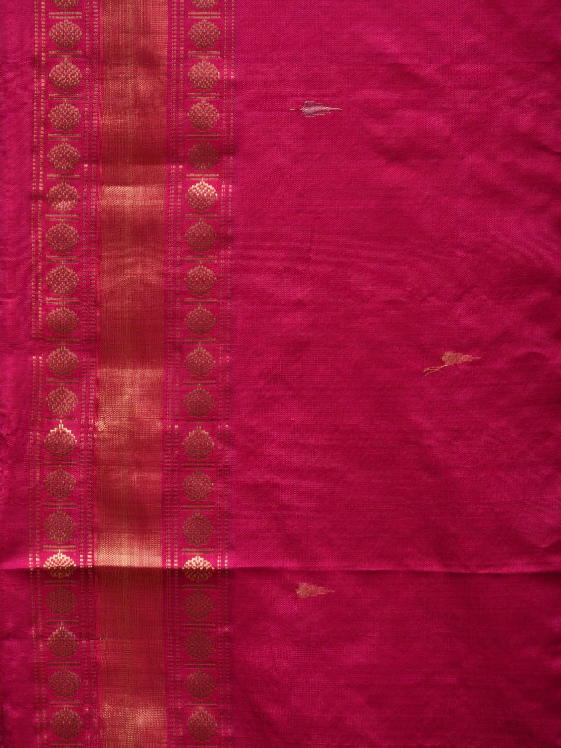 Pink Uppada Silk Handloom Saree with Karpur Pallu Design u1861