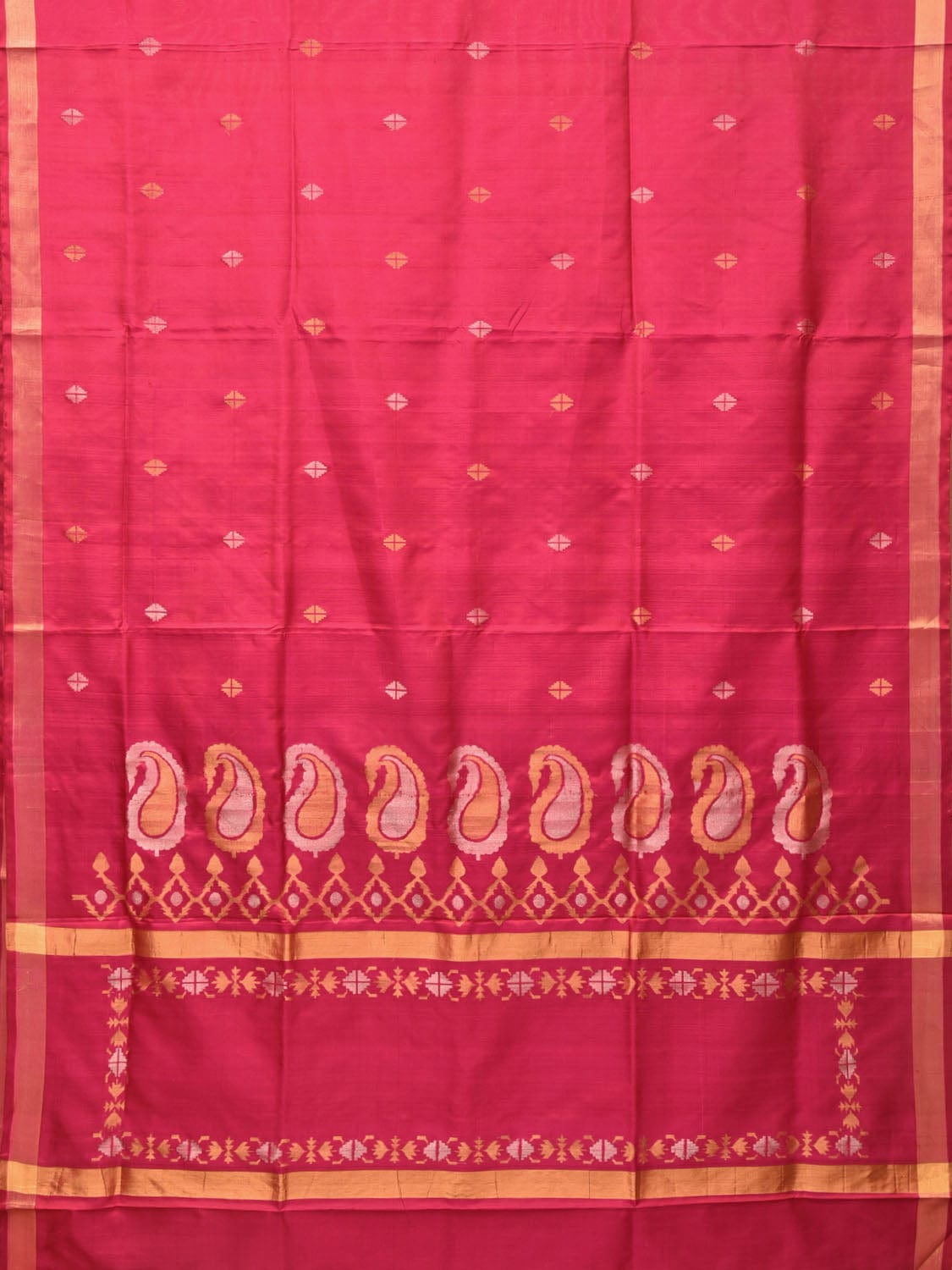 Pink Uppada Silk Handloom Saree with Mango Pallu Design u2024