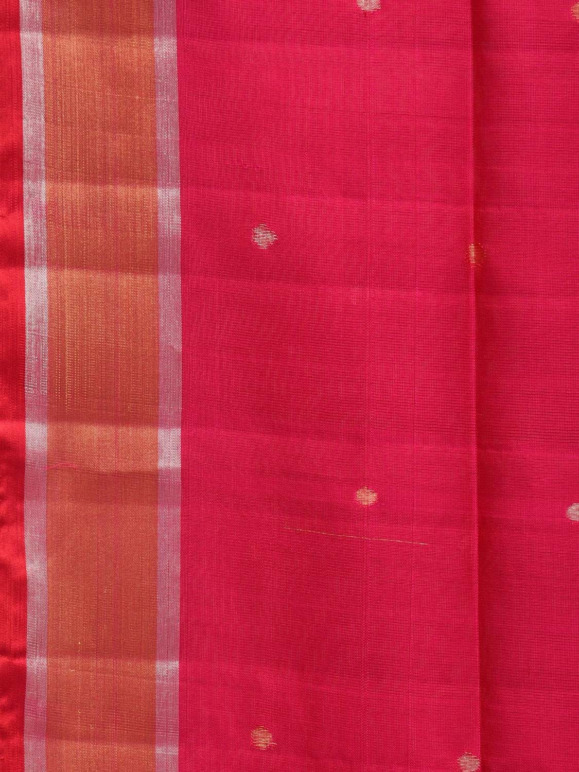 Pink Uppada Silk Handloom Saree with Parrots Pallu Design u1987
