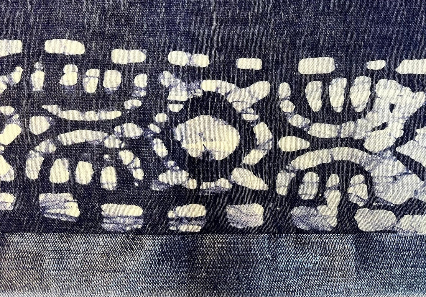 Dark Slate Blue Batik Printed Zari Border with Body and Pallu Design pr0122ds