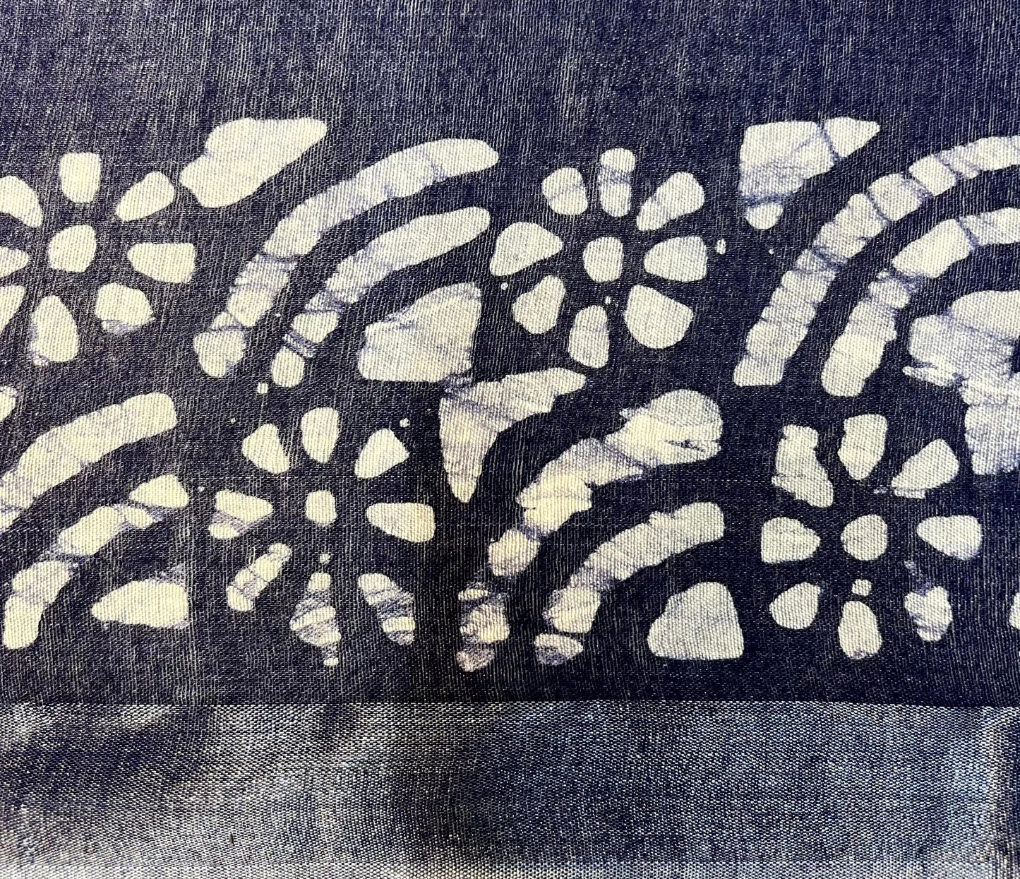 Blue Batik Printed Zari Border with Body and Pallu Design pr0124ds