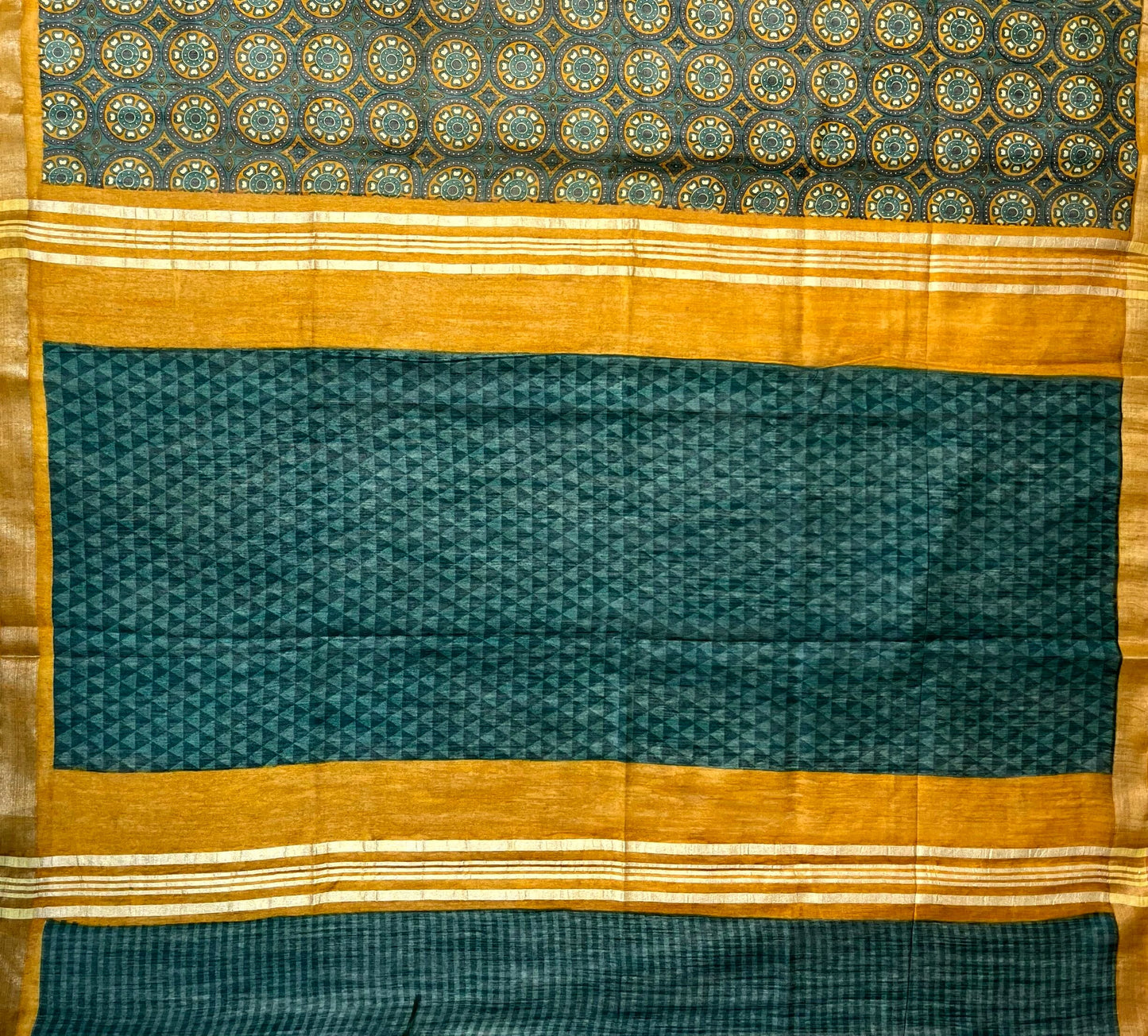 Brown Viscose Silk Digital Print Zari Border with Body and Pallu Floral Design pr0147ds