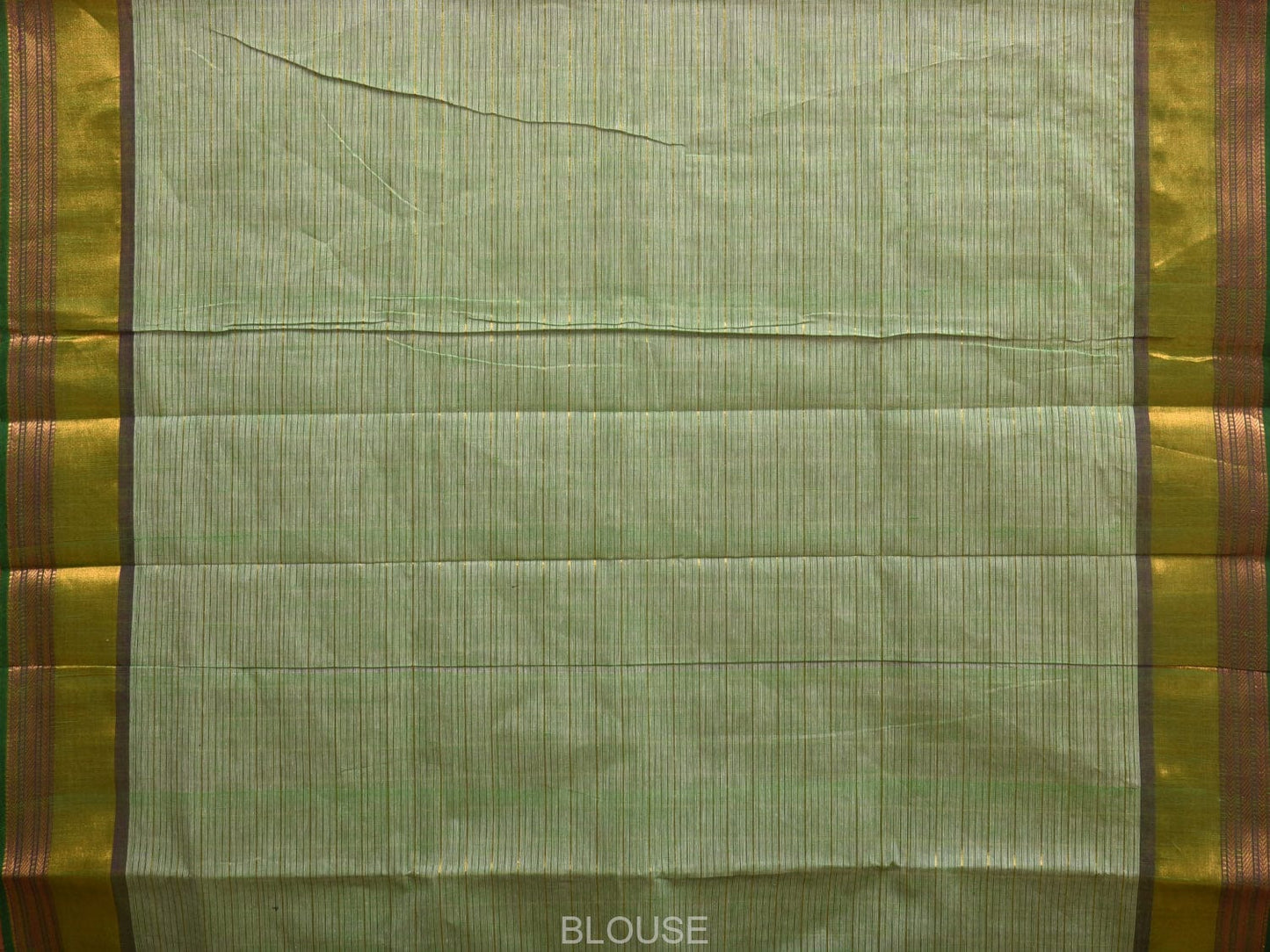 Purple and Green Kanchipuram Cotton Handloom Saree with Checks Design k0555