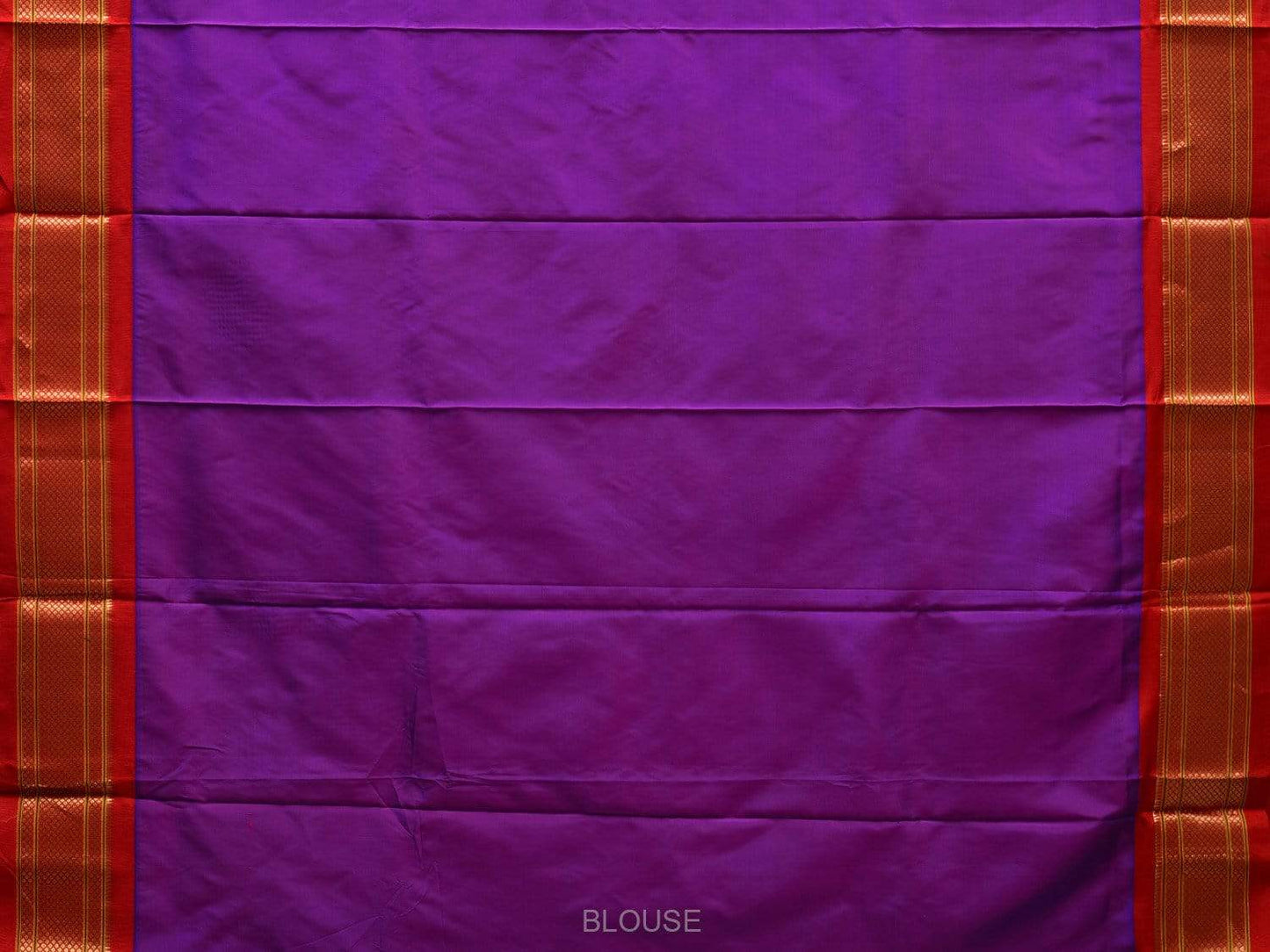 Purple and Red Paithani Silk Saree with Pallu Design p0394