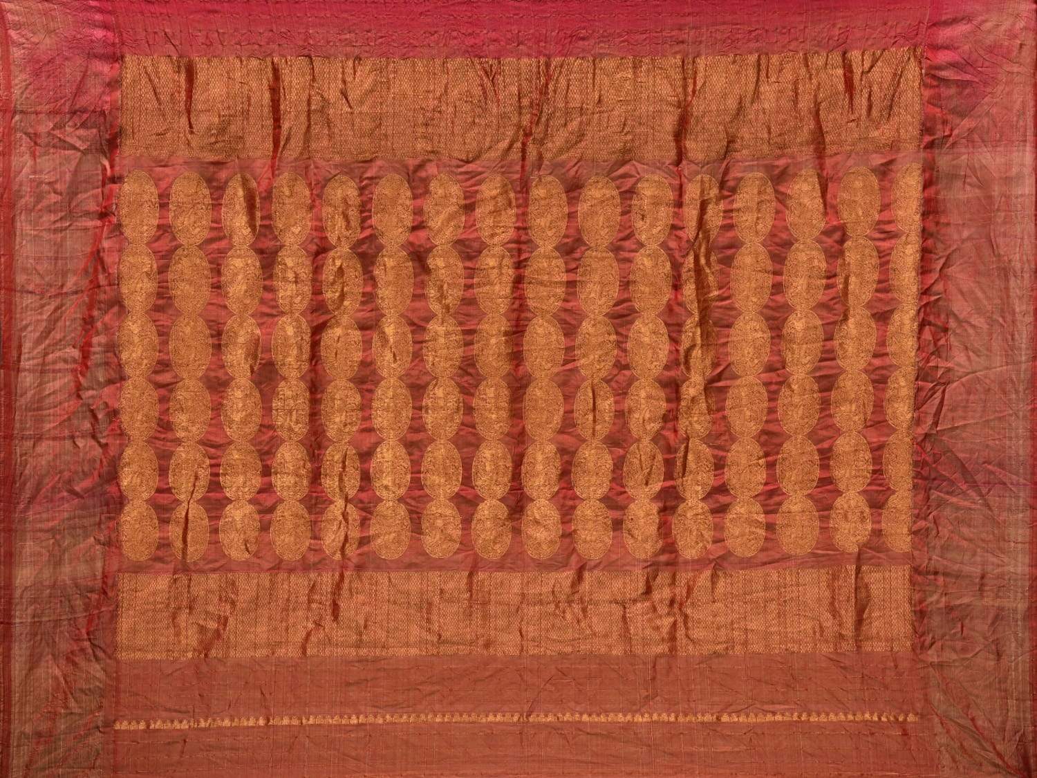 Purple Bandhani Kanchipuram Silk Handloom Saree with Pallu Design bn0302