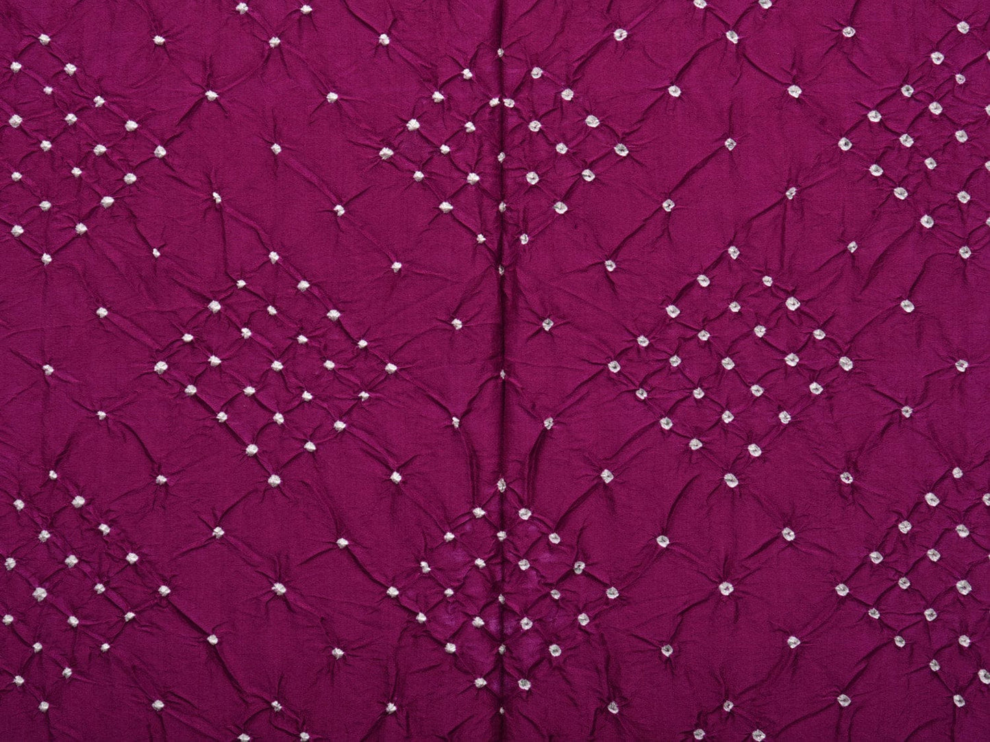 Purple Bandhani Kanchipuram Silk Handloom Saree with Pallu Design bn0430