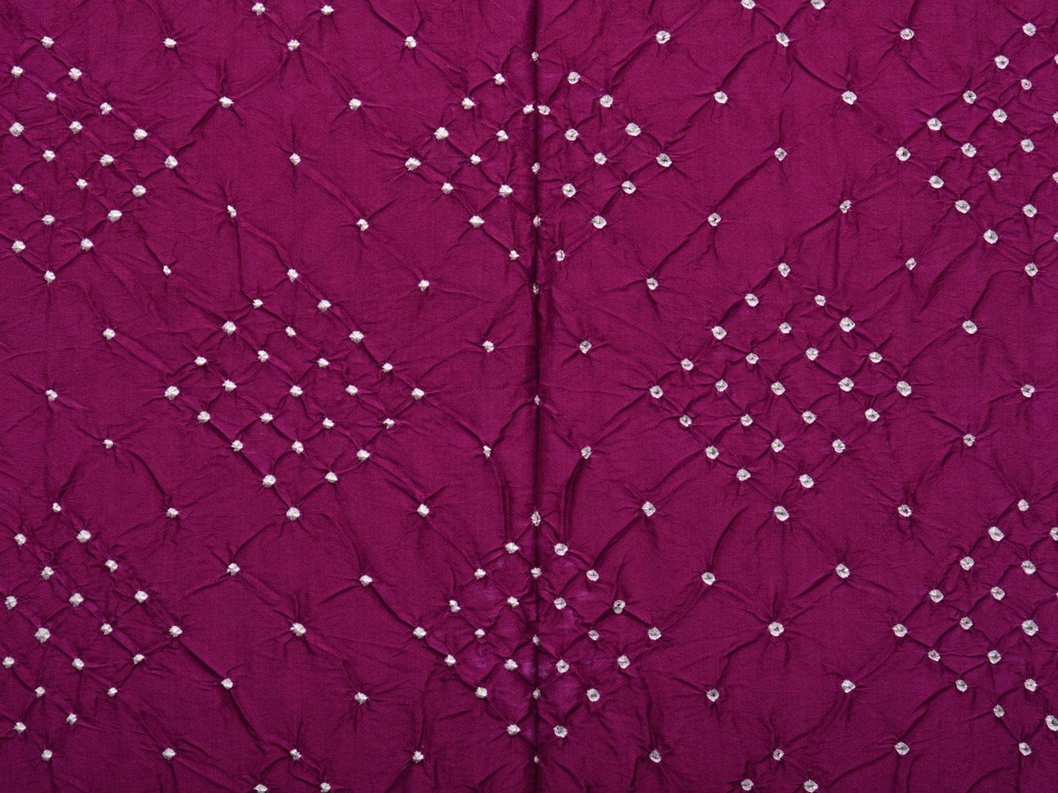 Purple Bandhani Kanchipuram Silk Handloom Saree with Pallu Design bn0430