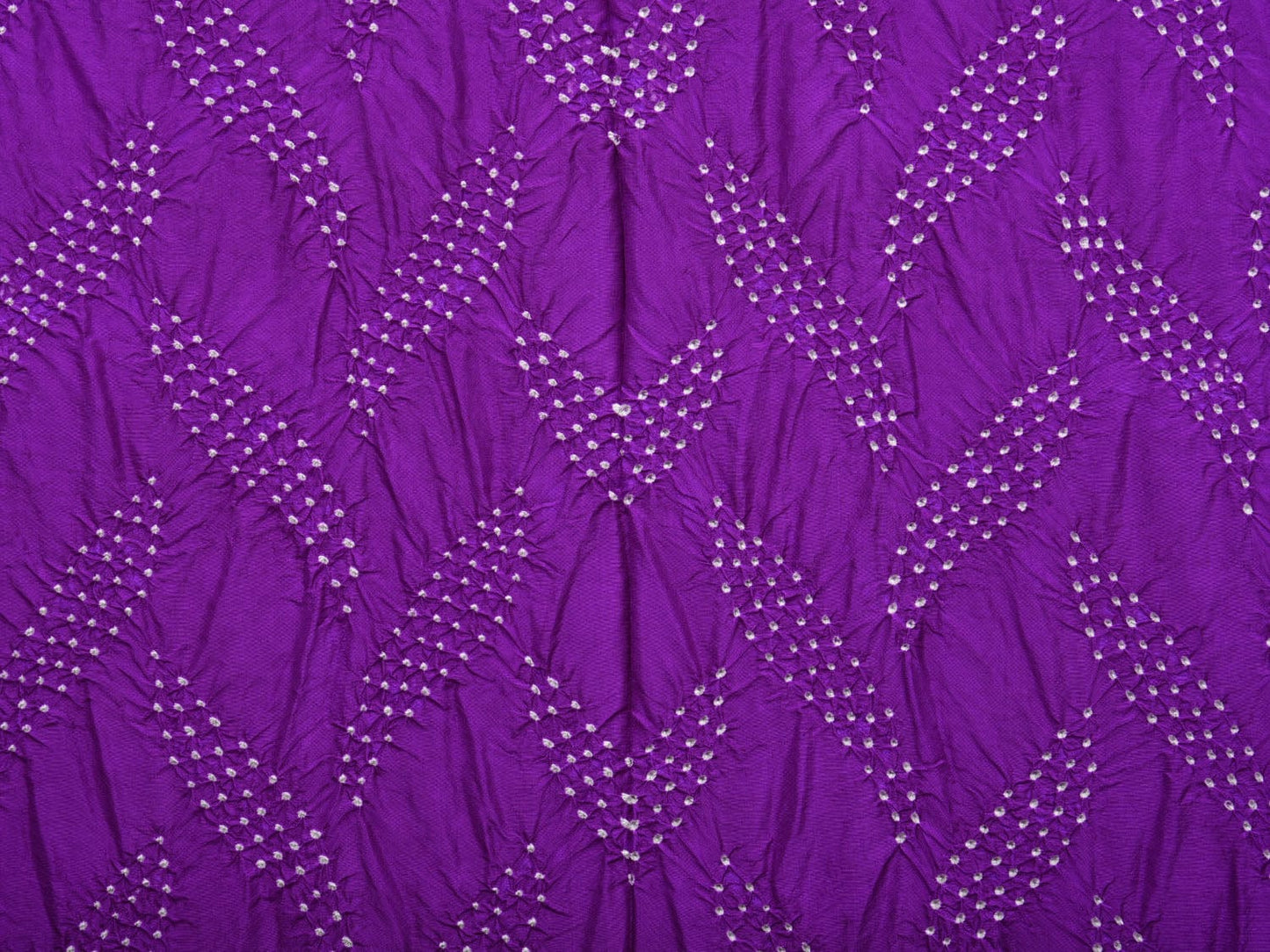 Purple Bandhani Paithani Silk Handloom Saree with Pallu Design bn0432