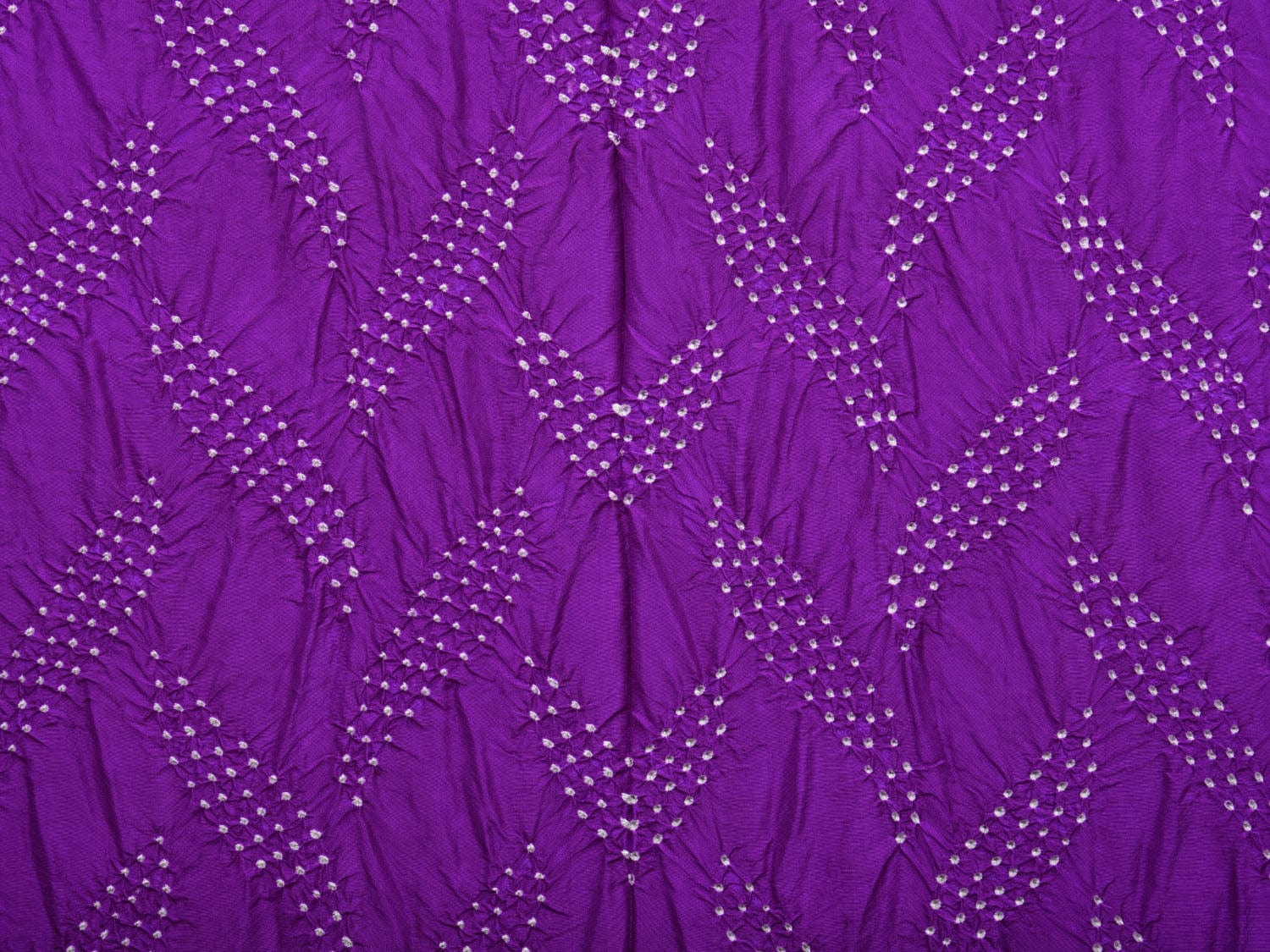 Purple Bandhani Paithani Silk Handloom Saree with Pallu Design bn0432
