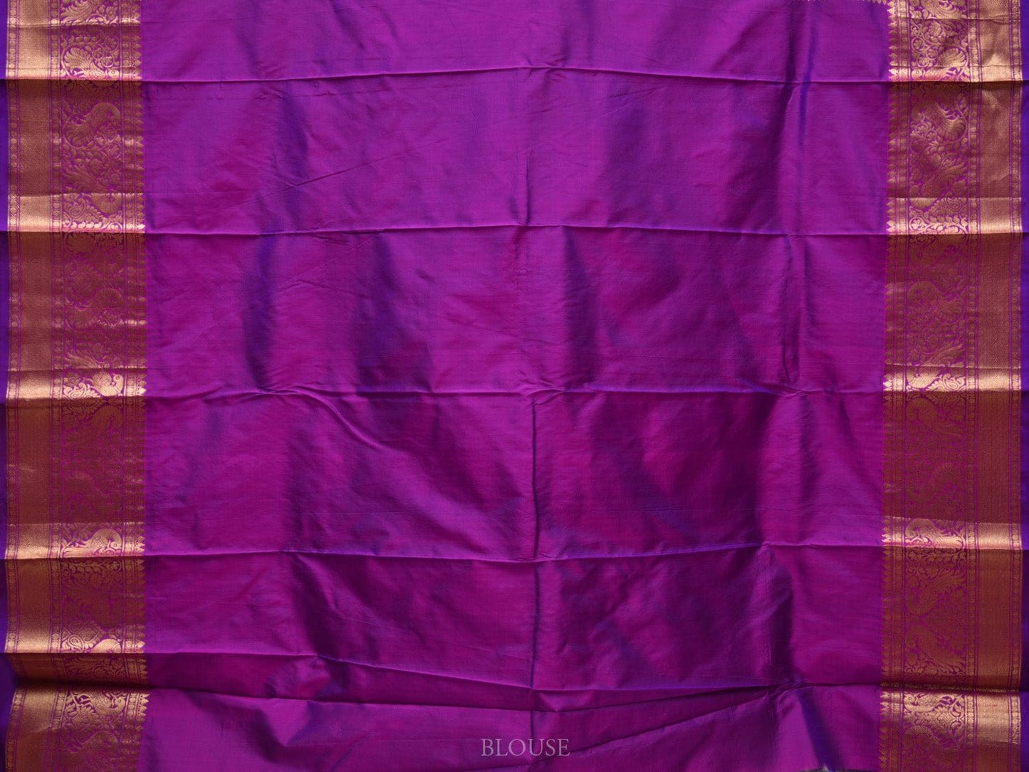 Purple Kanchipuram Silk Handloom Saree with All Over Diagonal Design k0524