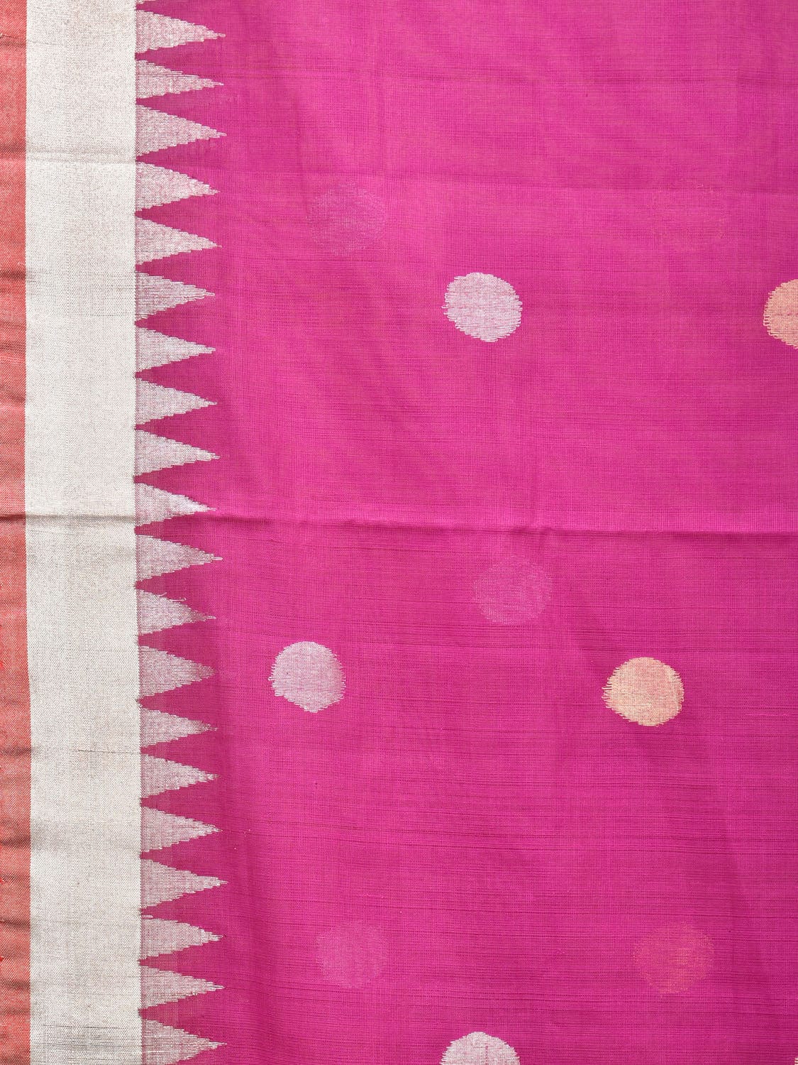 Purple Khadi Cotton Handloom Saree with Birds and Floral Pallu Design kh0613