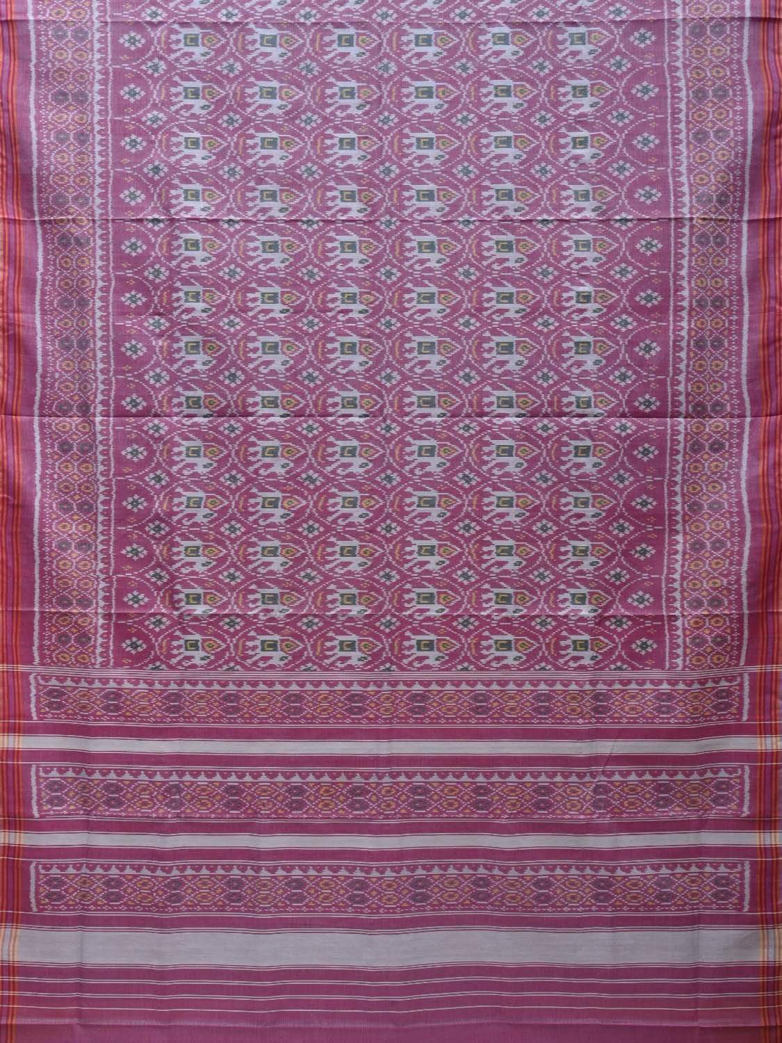 Purple Pochampally Ikat Cotton Handloom Saree with All Over Body Design i0638