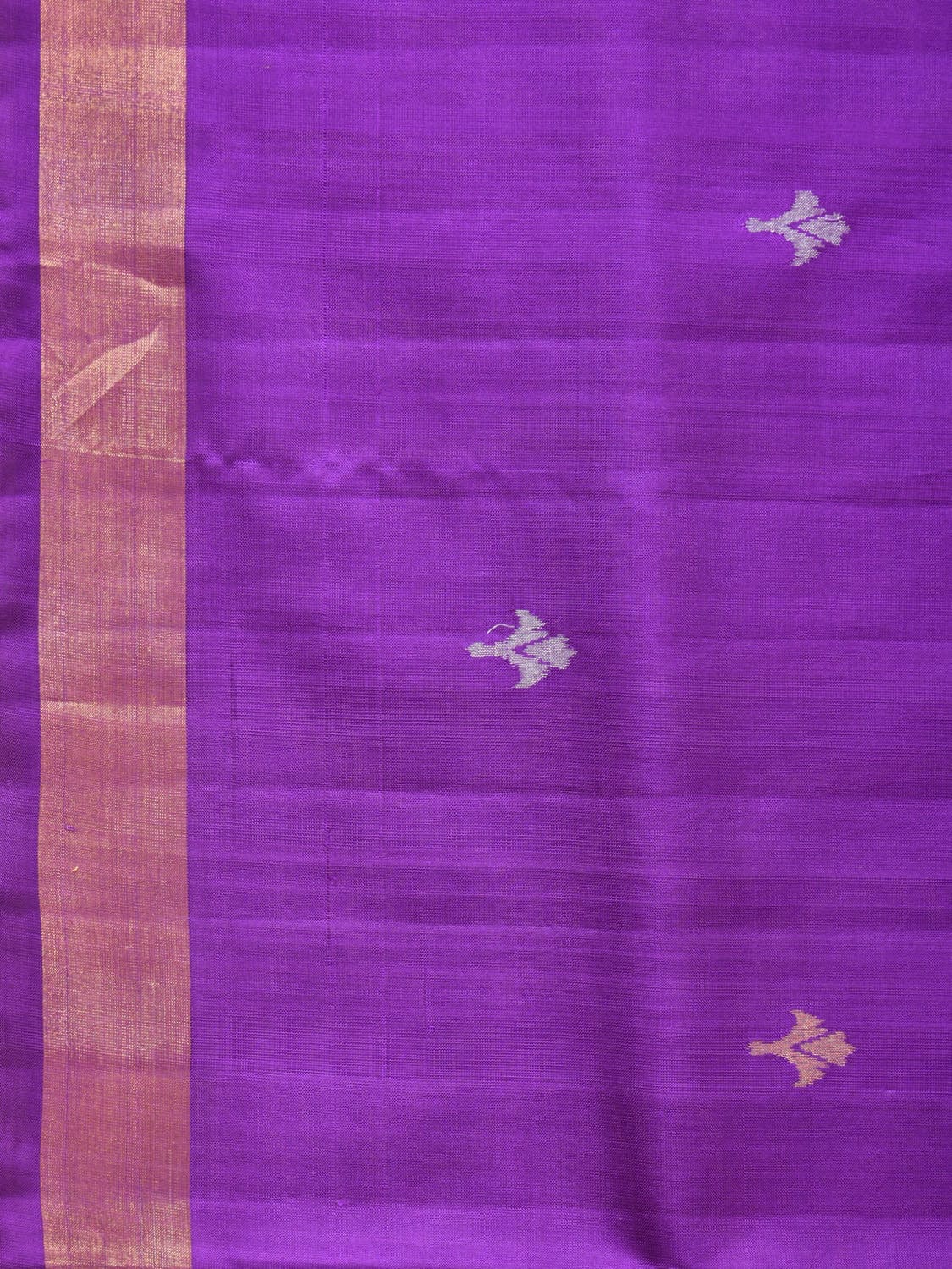 Purple Uppada Silk Handloom Saree with Floral Pallu Design u2032