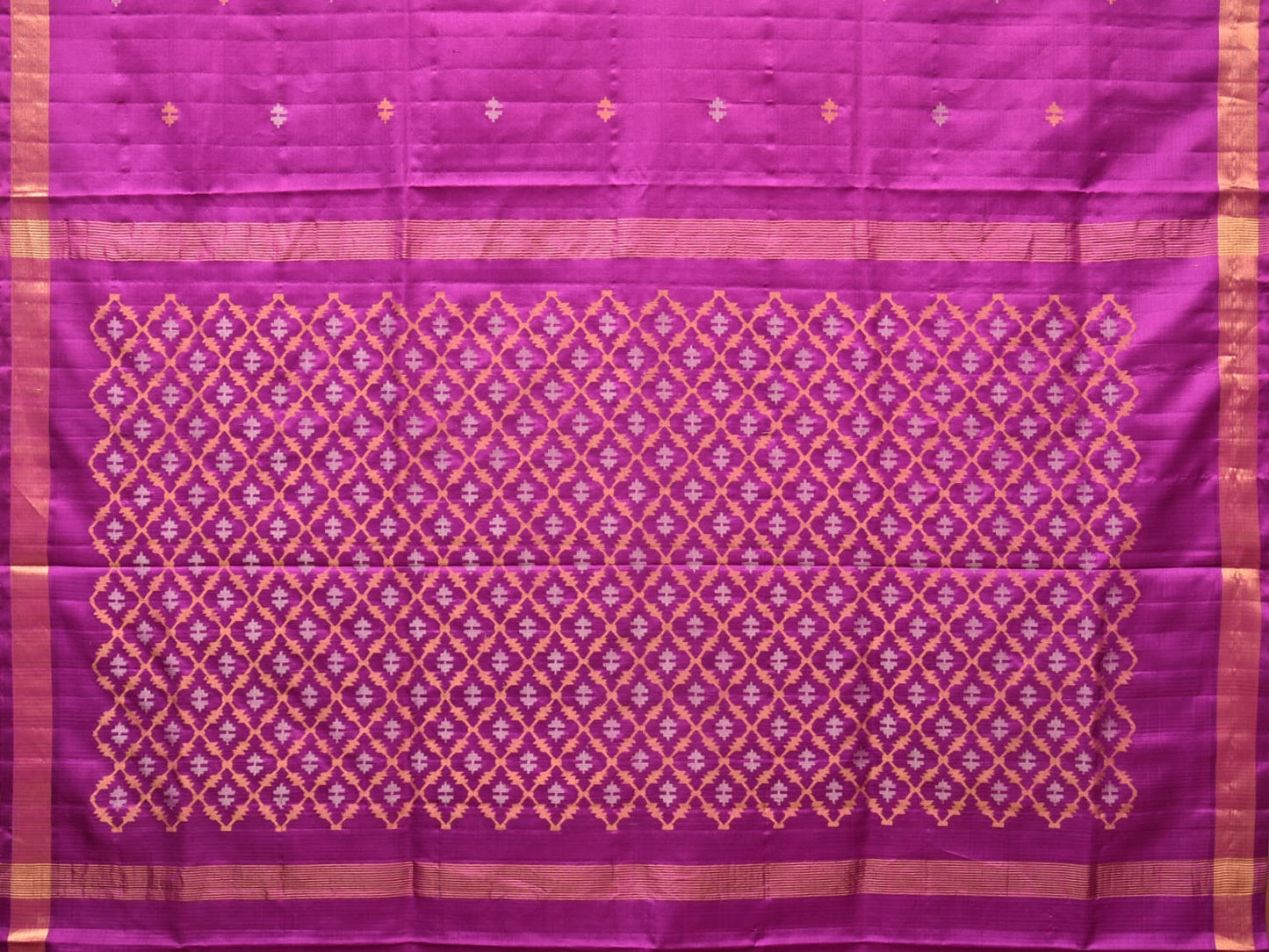 Purple Uppada Silk Handloom Saree with Jamdani Pallu Design u2045