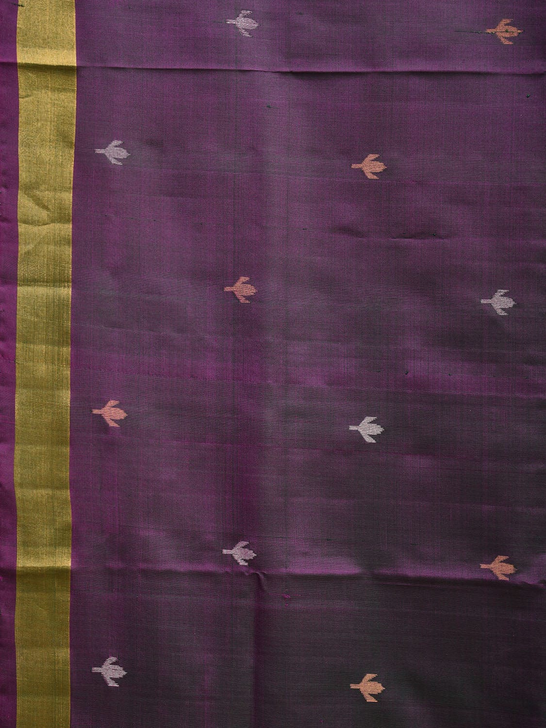 Purple Uppada Silk Handloom Saree with Jamdani Pallu Design u2297