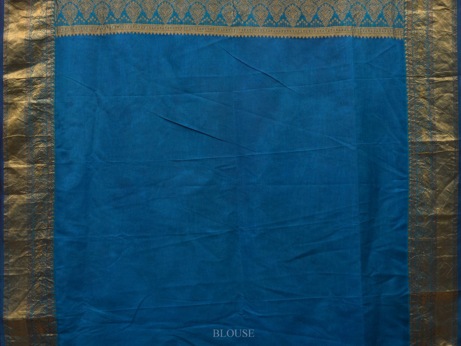 Red and Blue Kalamkari Hand Painted Kanchipuram Silk Handloom Saree with Deers and Pallu Design KL0618