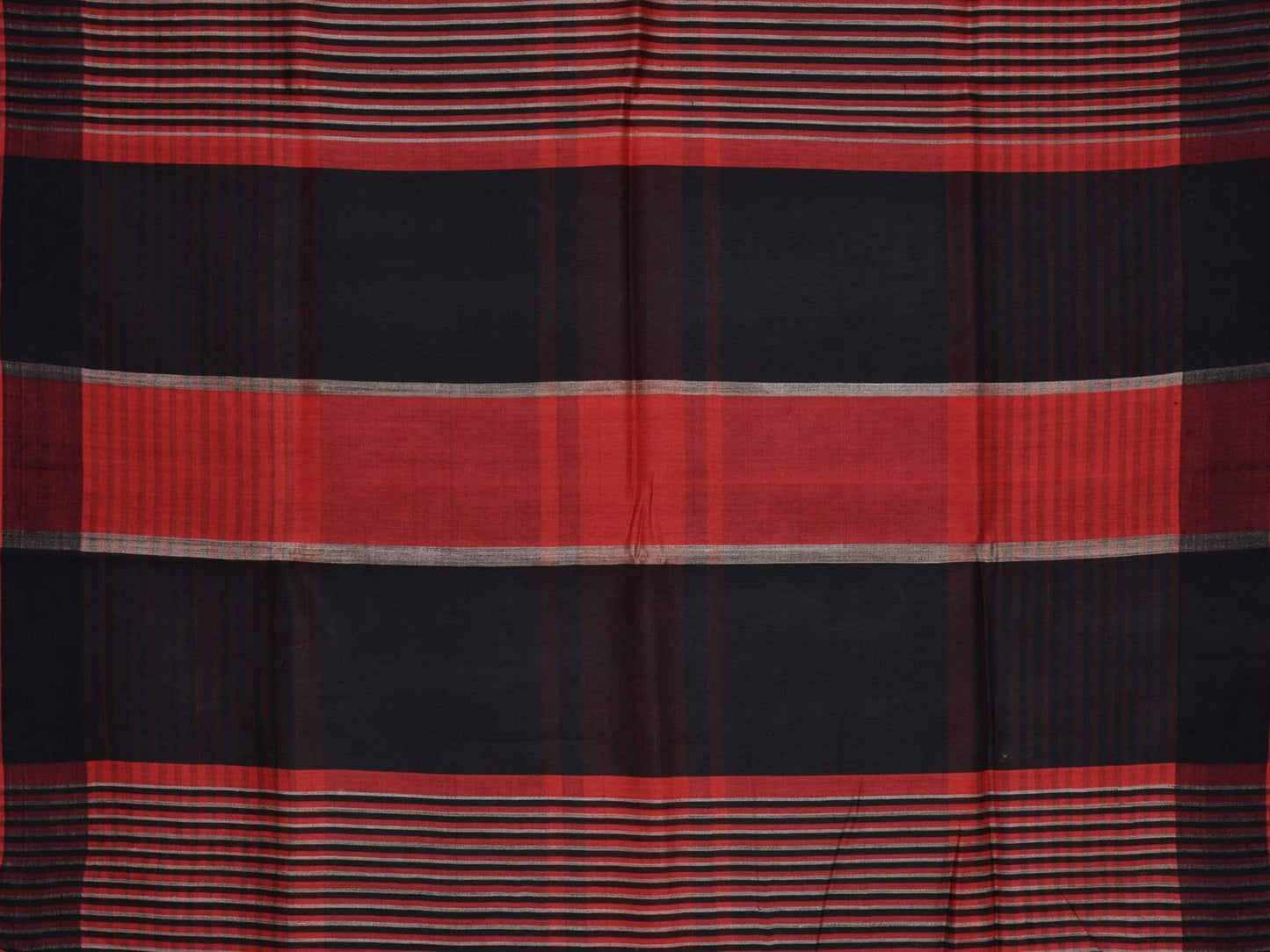 Red and Cream Tussar Handloom Saree with Geecha Pallu o0133