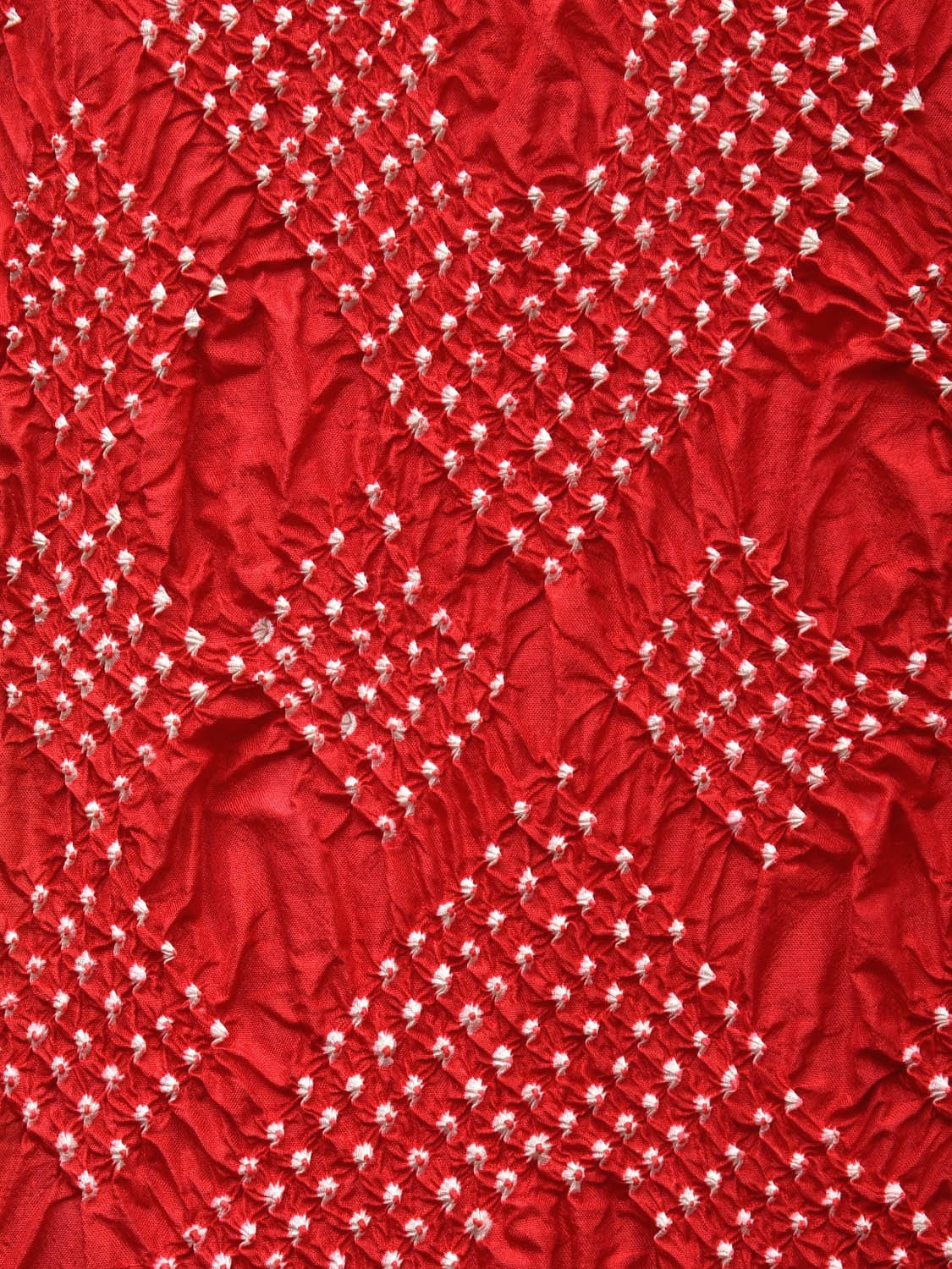 Red and Green Badhani Silk Handloom Saree with Geometrical Body and Kalamkari Pallu and Blouse Design bn0494