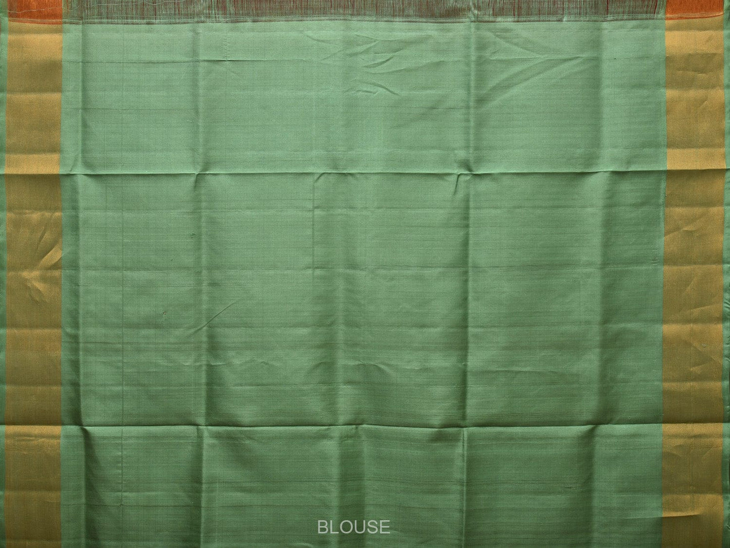 Red and Light Green Uppada Silk Handloom Saree with Body Buta and Checks Design u2197