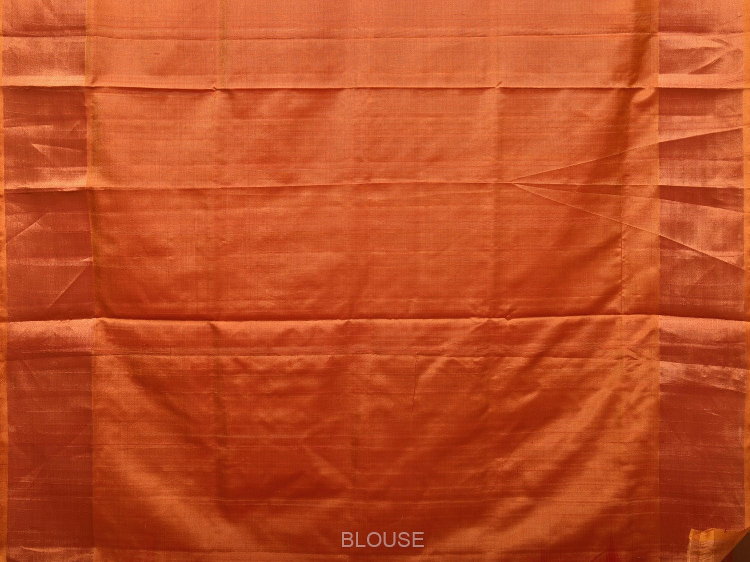 Red and Mustard Uppada Silk Handloom Plain Saree with Contrast Pallu Design u2114