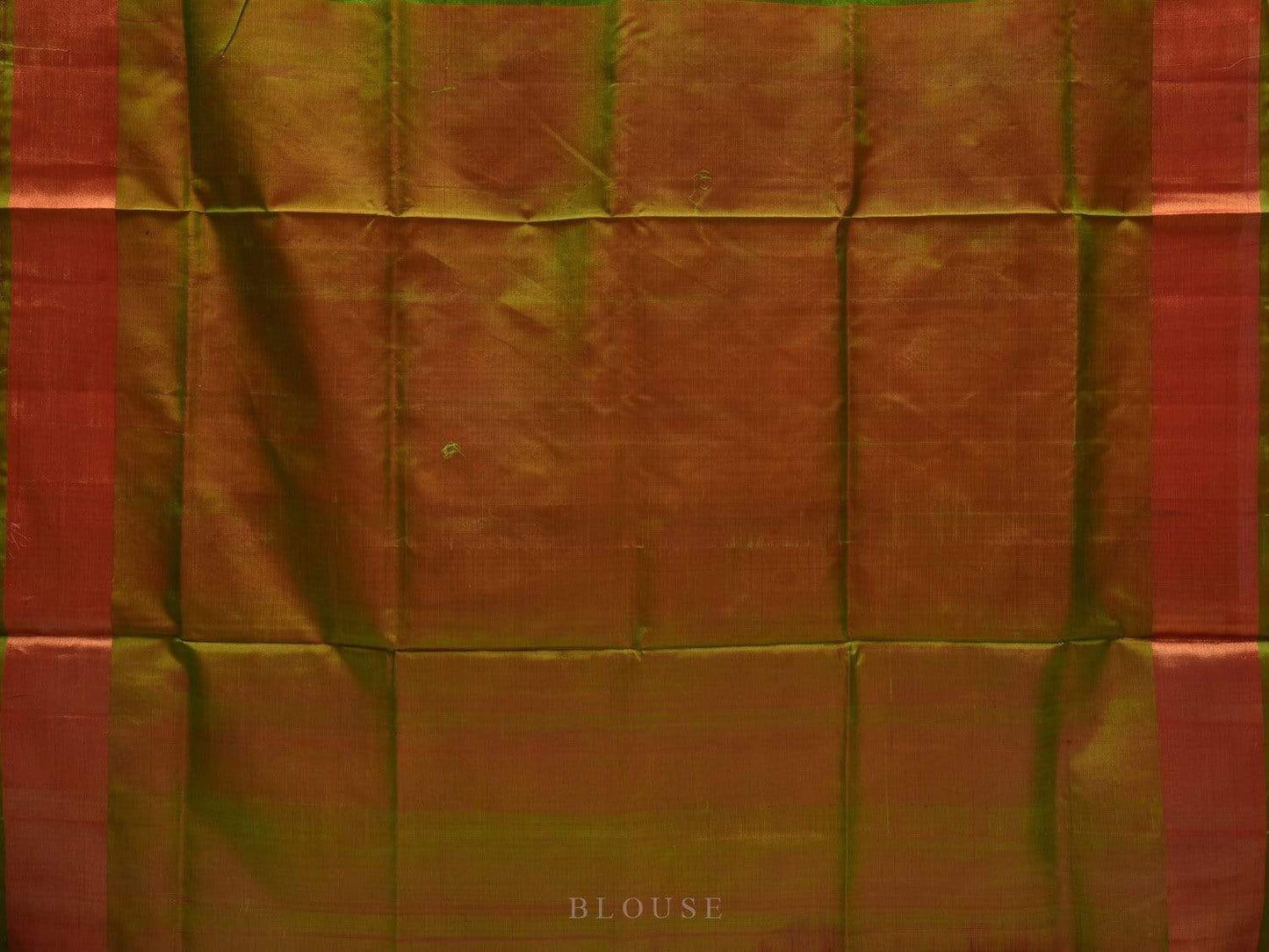 Red and Mustard Uppada Silk Handloom Saree with Buta and Contrast Pallu Design u1808