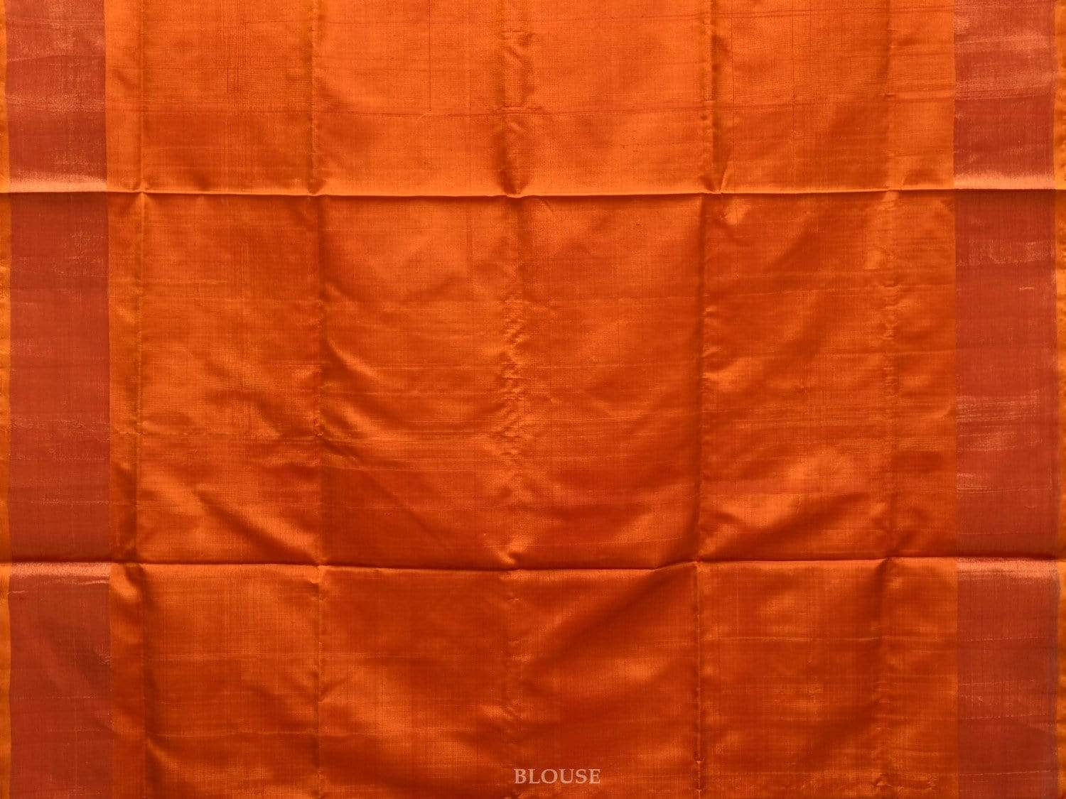 Red and Orange Uppada Silk Handloom Plain Saree with Contrast Pallu Design u1752