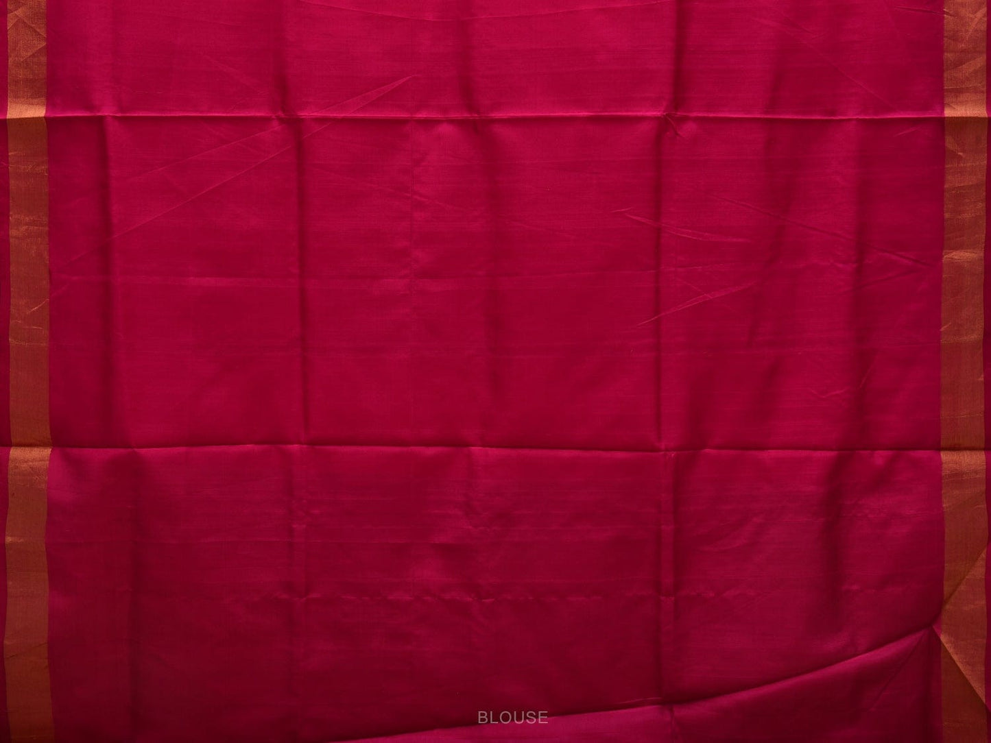 Red and Pink Uppada Silk Handloom Plain Saree with Contrast Pallu Design u1840