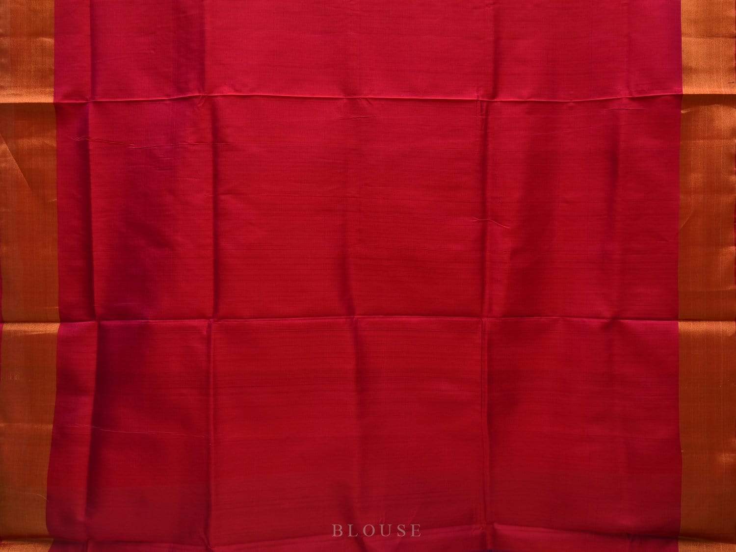 Red and Pink Uppada Silk Handloom Saree with Buta and Contrast Design u1811