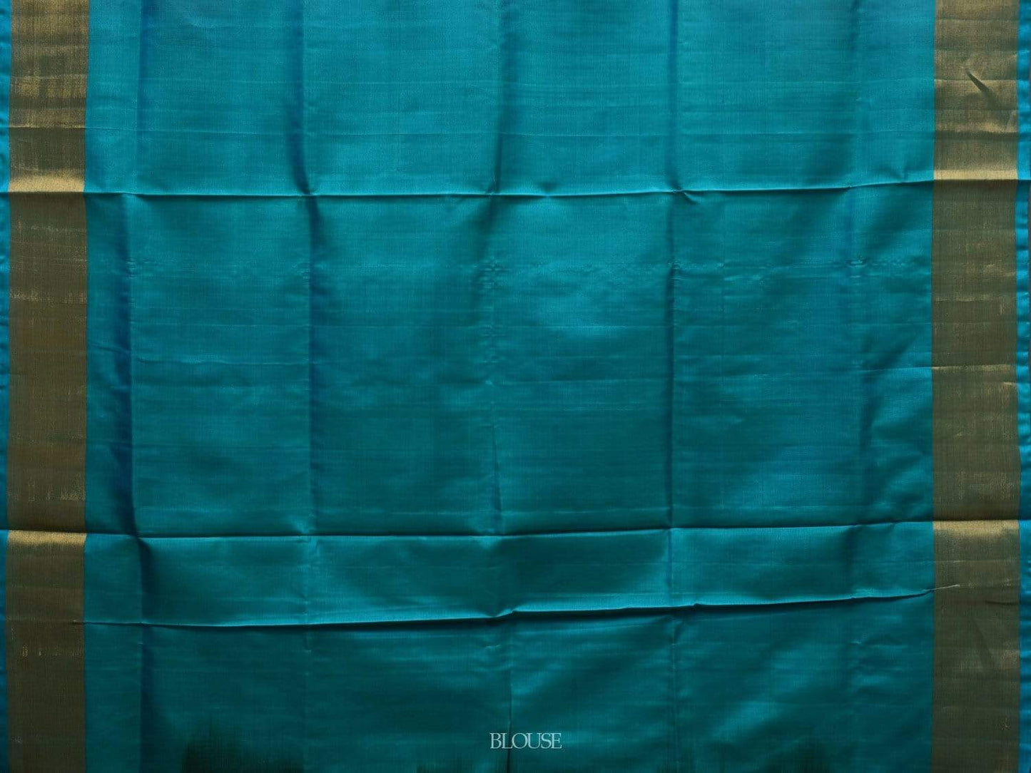 Red and Sea Blue Uppada Silk Handloom Saree with Body Buta Design u1782
