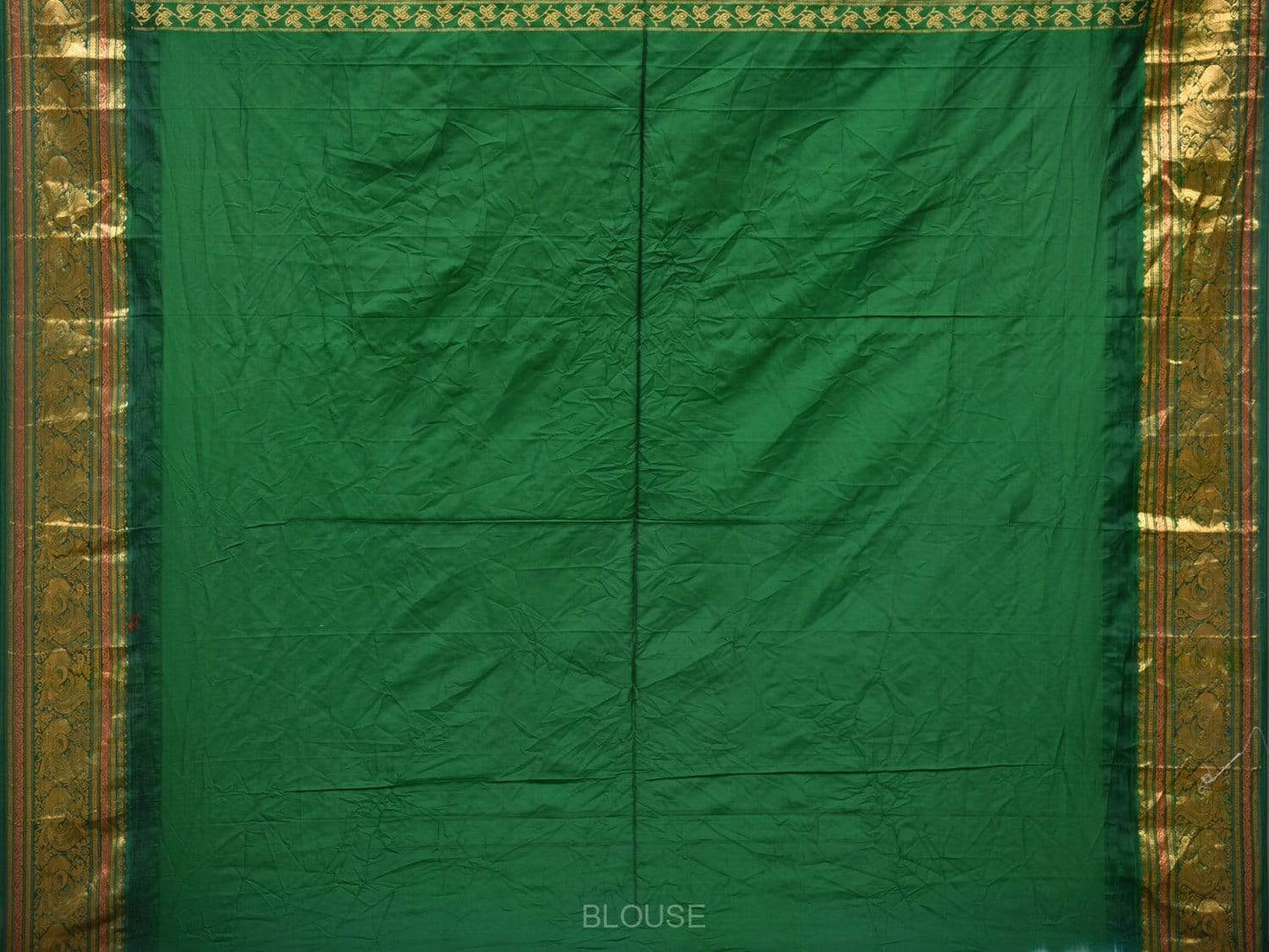 Red Bandhani Gadwal Silk Handloom Saree with Border Design bn0163