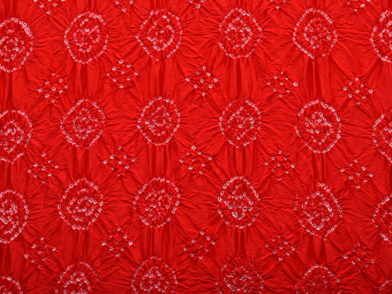 Red Bandhani Kanchipuram Silk Handloom Dupatta with Border Design ds2729