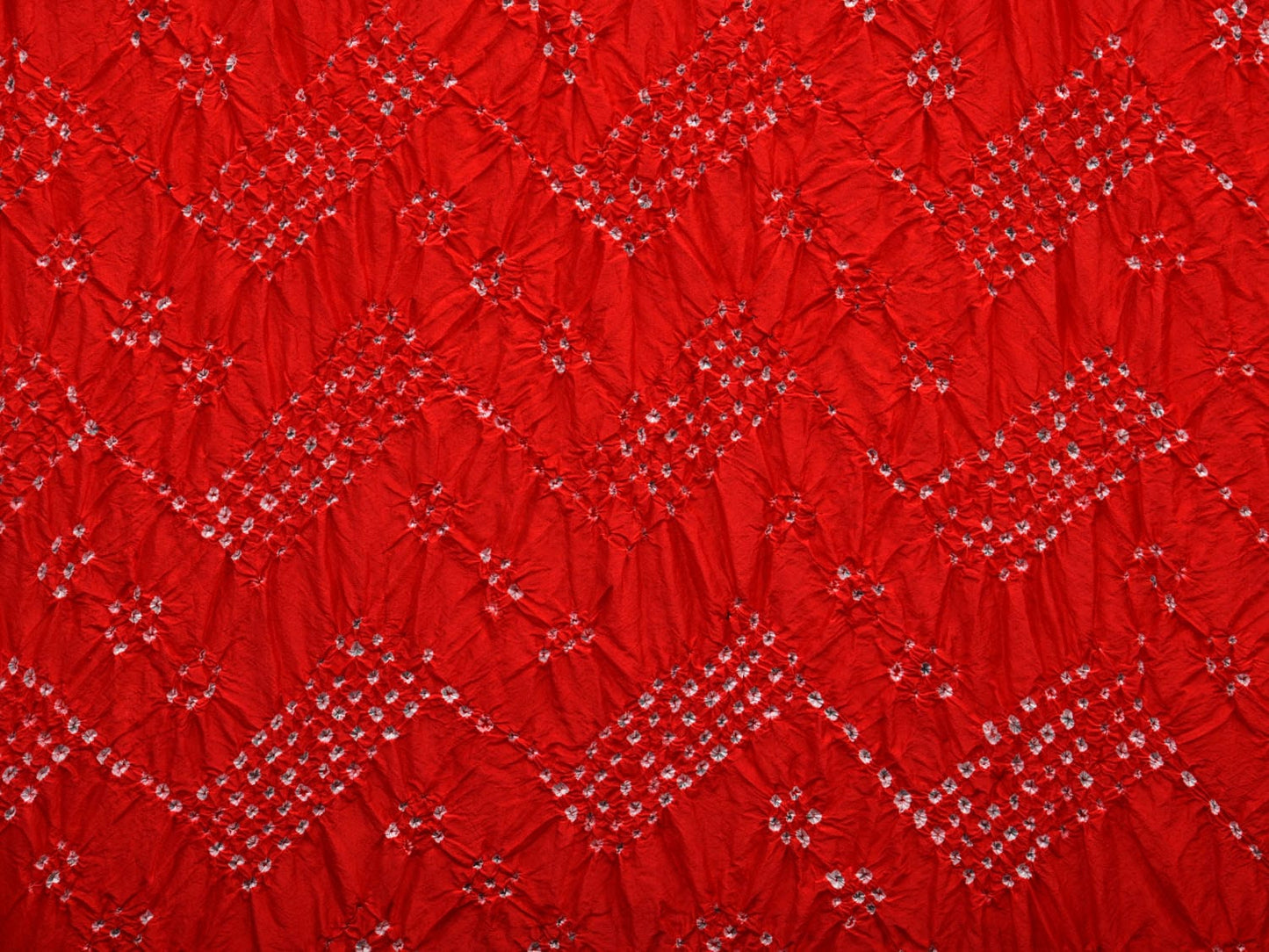 Red Bandhani Kanchipuram Silk Handloom Dupatta with Border Design ds2745