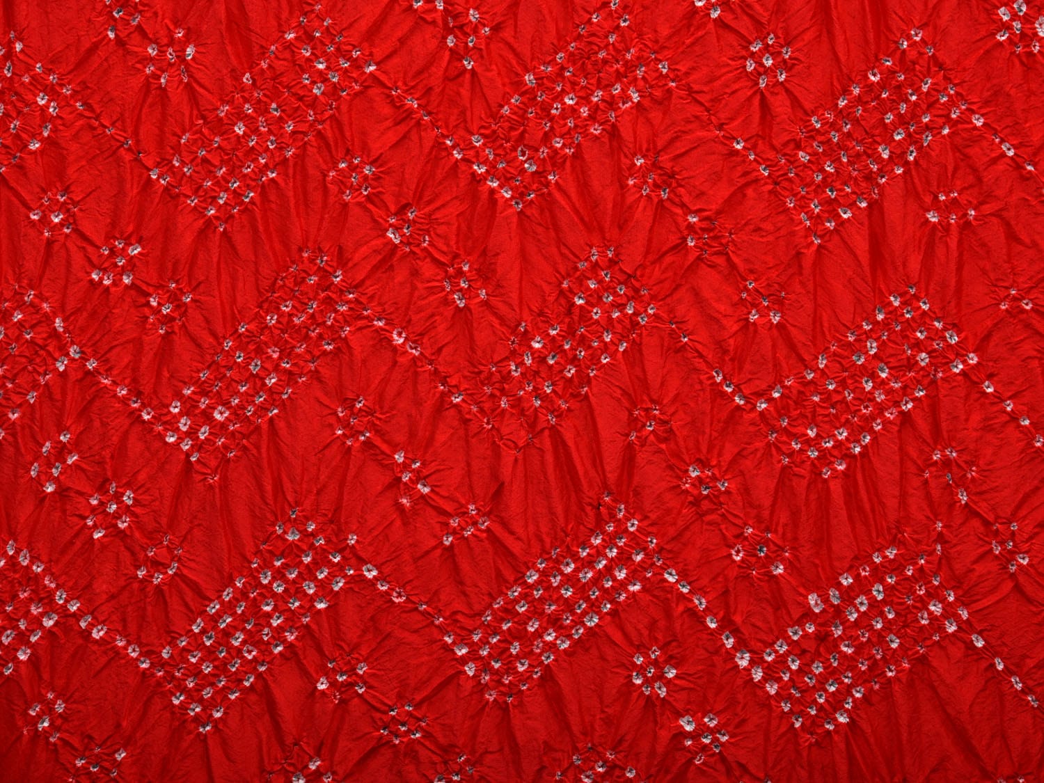 Red Bandhani Kanchipuram Silk Handloom Dupatta with Border Design ds2745