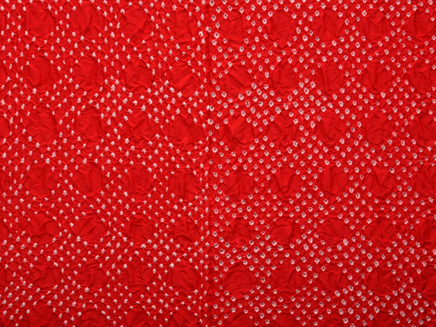 Red Bandhani Kanchipuram Silk Handloom Dupatta with Zari Border Design ds2899