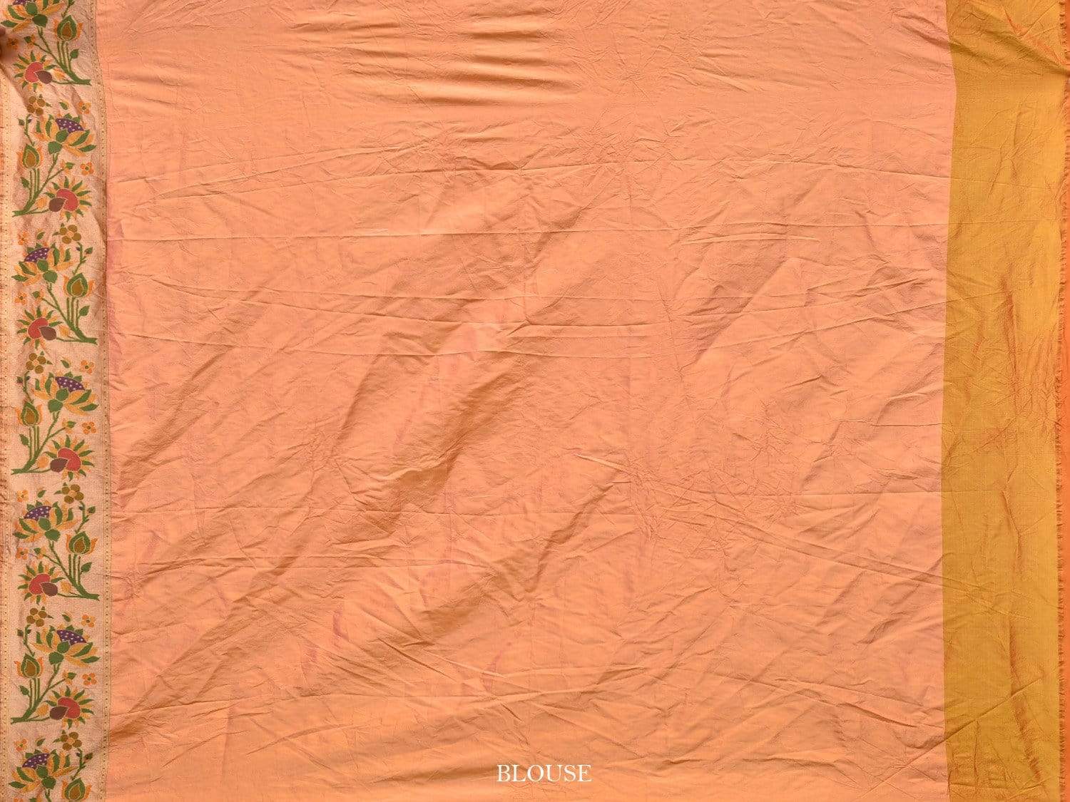 Red Bandhani Paithani Silk Handloom Saree with Checks and Lotus Border Design bn0209