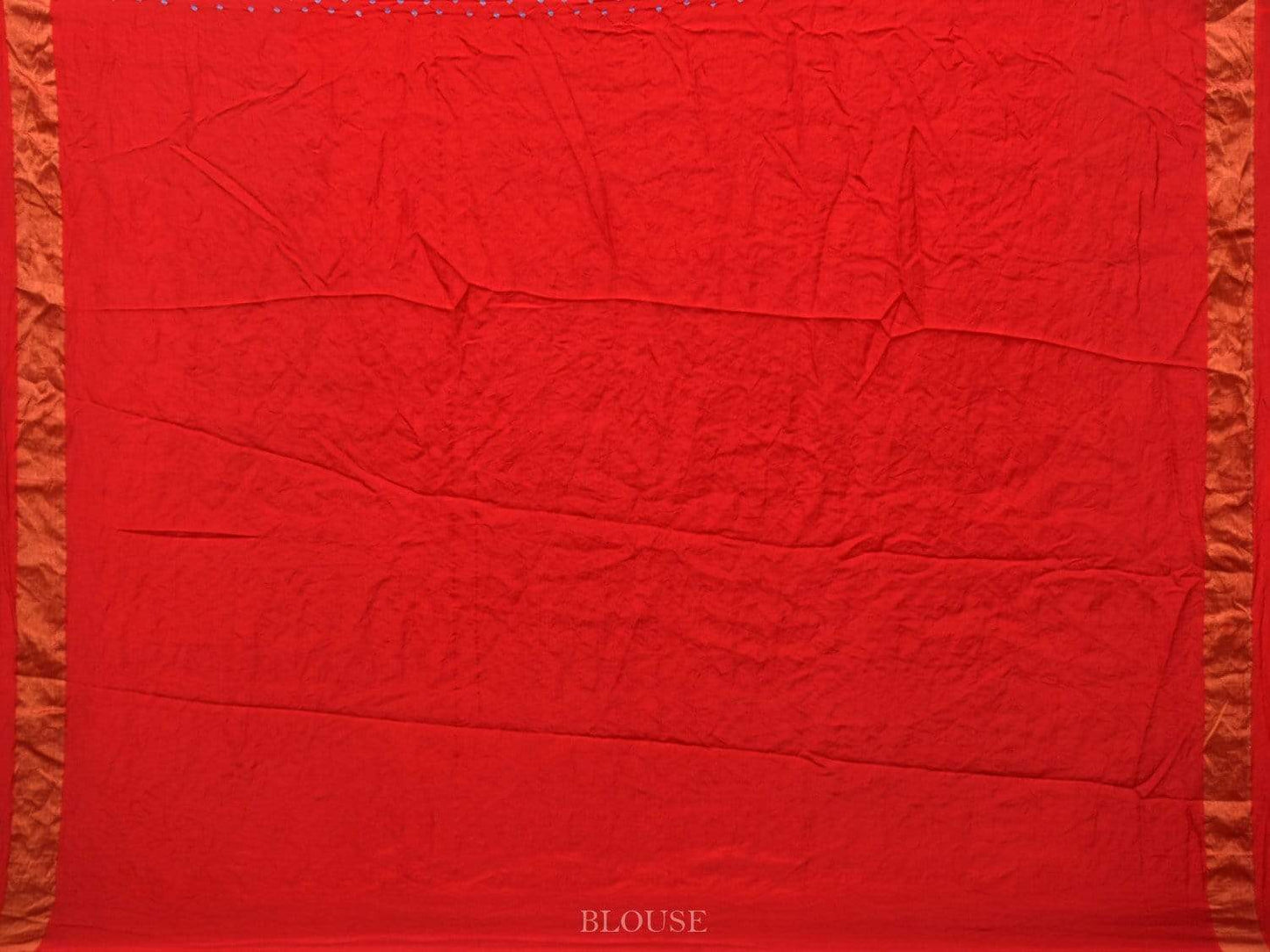 Red Bandhani Uppada Silk Handloom Saree with Nilambari Buta Design bn0172