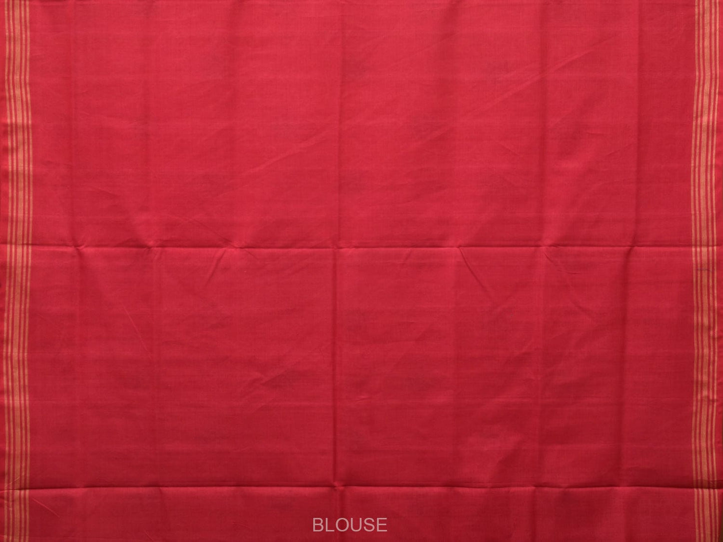 Red Ikat Cotton Handloom Saree with Circle Design i0816