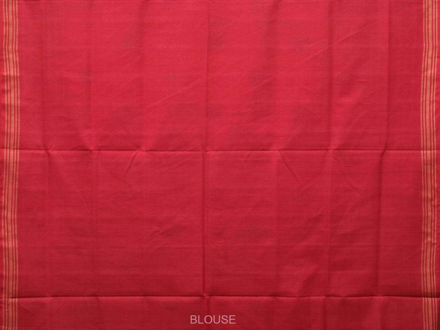 Red Ikat Cotton Handloom Saree with Circle Design i0816