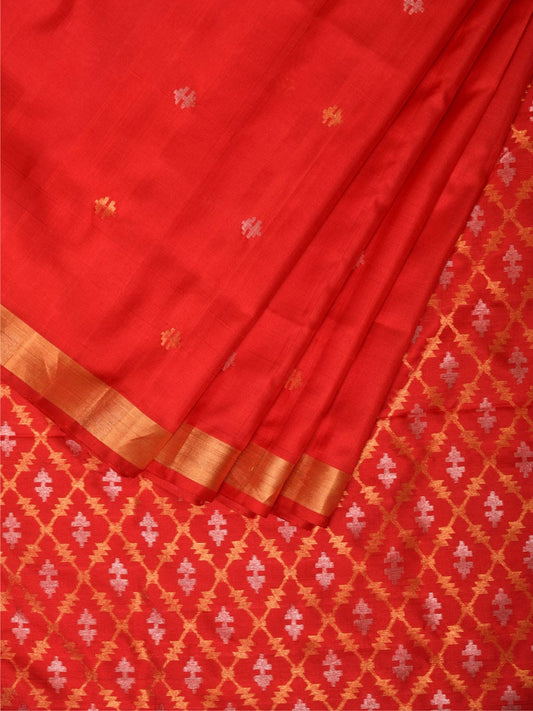 Red Uppada Silk Handloom Saree with Jamdani Pallu Design u2030