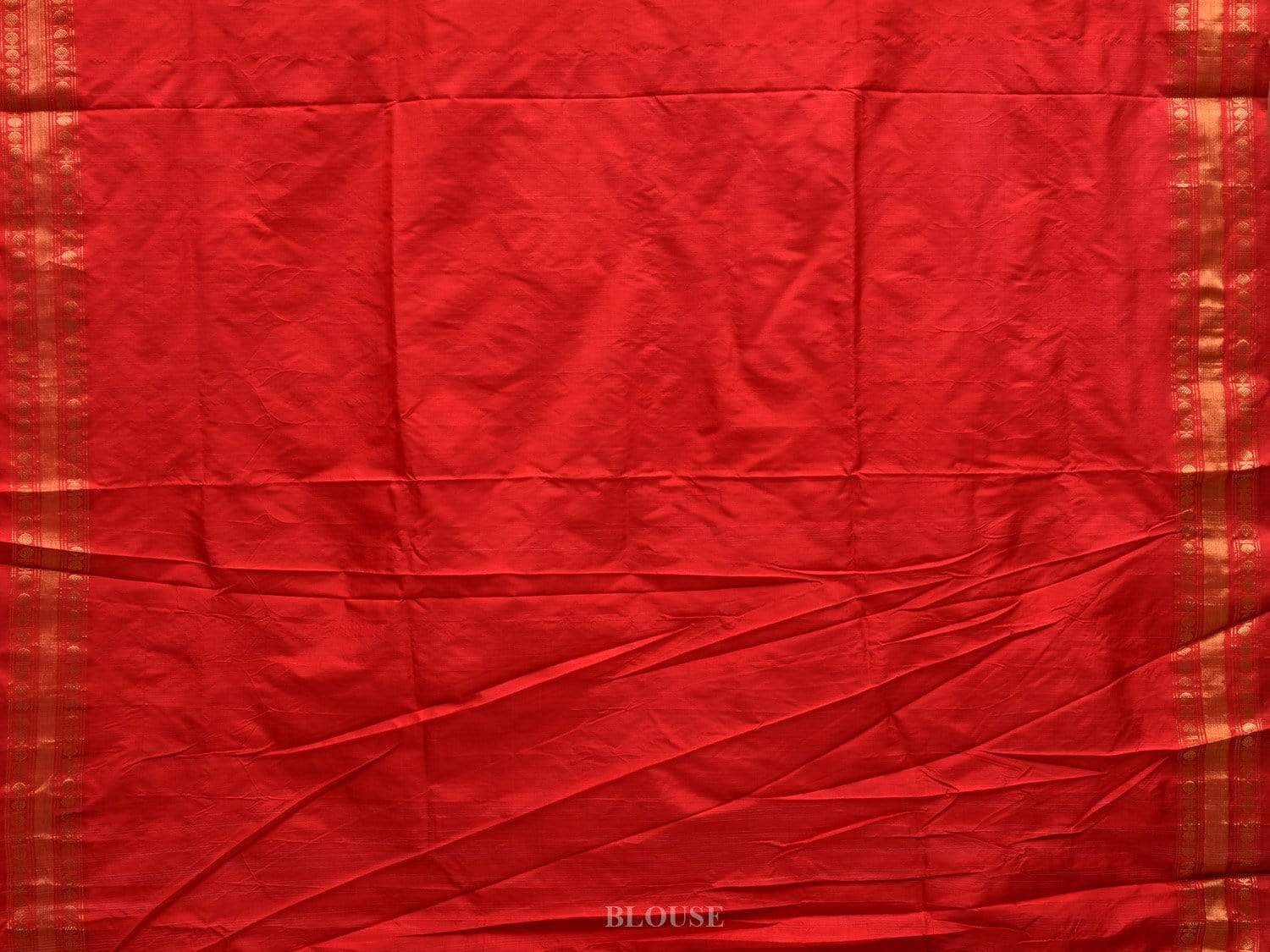 Red Uppada Silk Handloom Saree with Karpur Pallu Design u1825