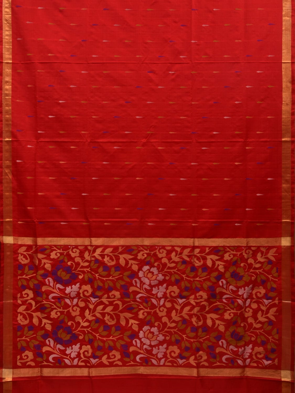 Red Uppada Silk Handloom Saree with Rich Pallu Design u1882