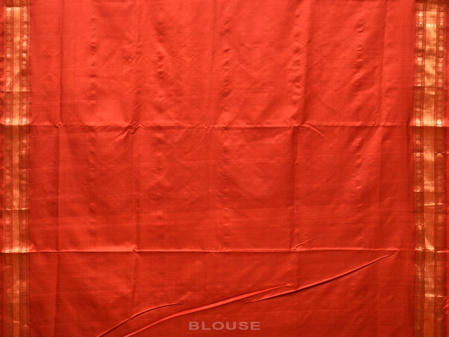 Rust Uppada Silk Handloom Saree with Karpur Pallu Design u2052