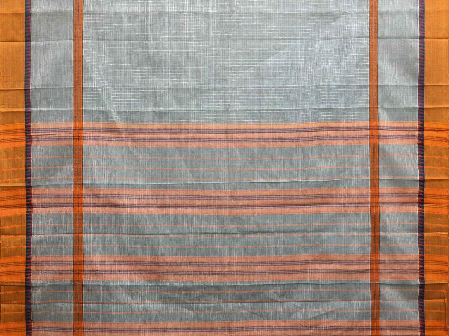 Sea Blue Narayanpet Cotton Handloom Saree with Big Border Design No Blouse np0904