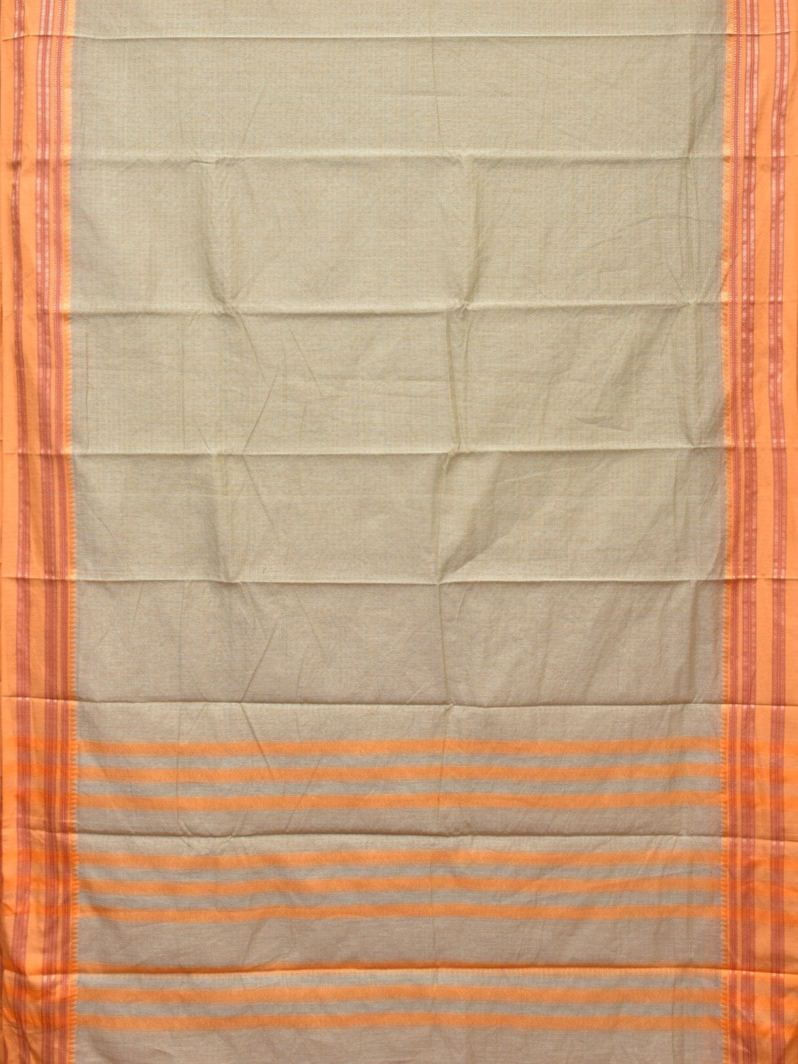 Sea Green and Mustard Bamboo Cotton Saree with Checks Design No Blouse bc0171