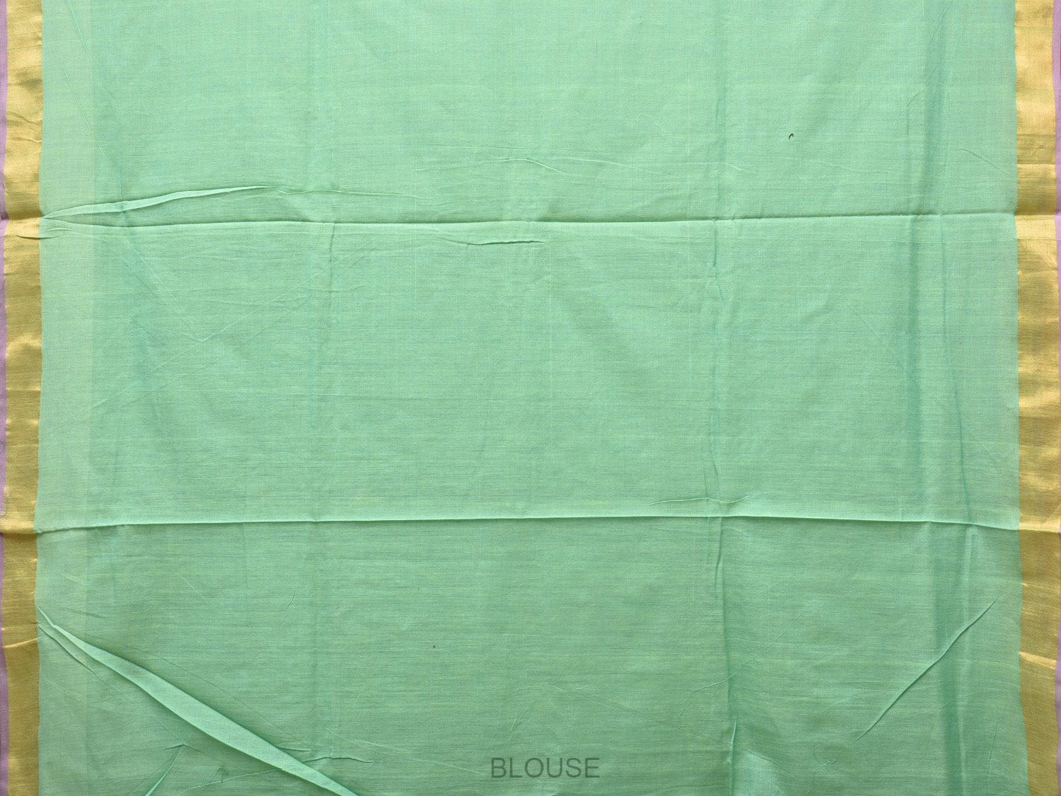 Sea Green Khadi Cotton Handloom Saree with Birds Pallu Design kh0639