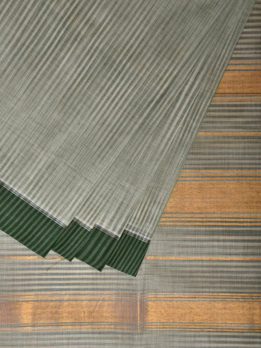 Sea Green Venkatagiri Cotton Saree with Body Strips Design No Blouse v0141
