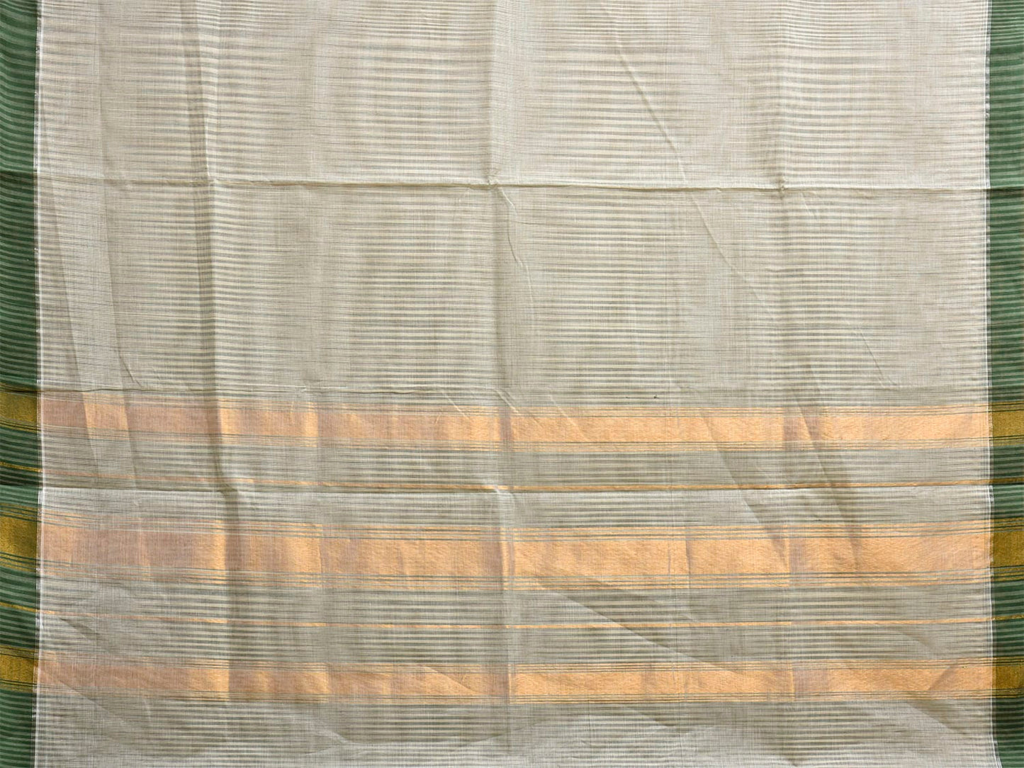 Sea Green Venkatagiri Cotton Saree with Body Strips Design No Blouse v0141
