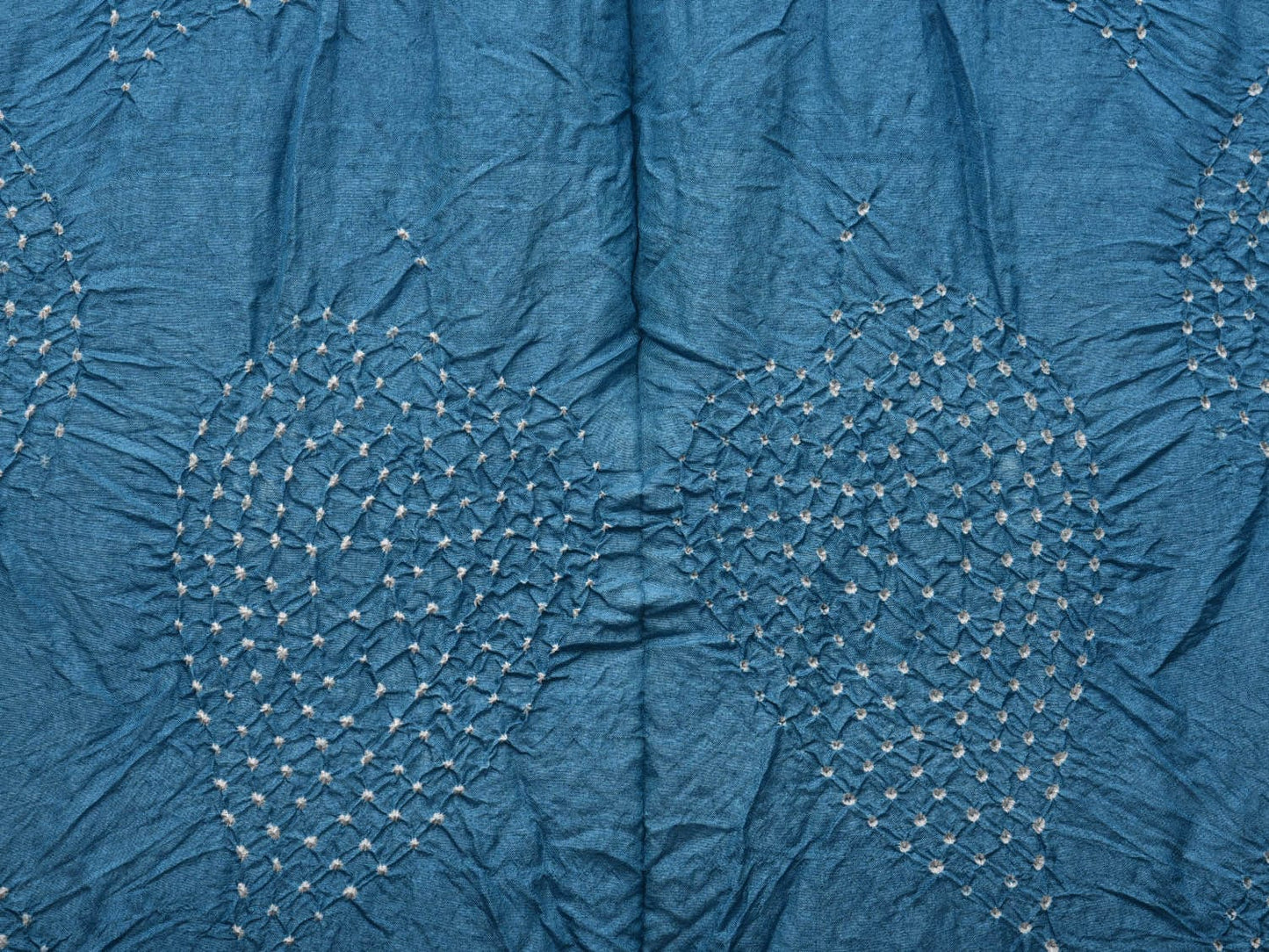 Teal and Red Bandhani Kanchipuram Silk Handloom Dupatta with Border and Leaf Design ds3014