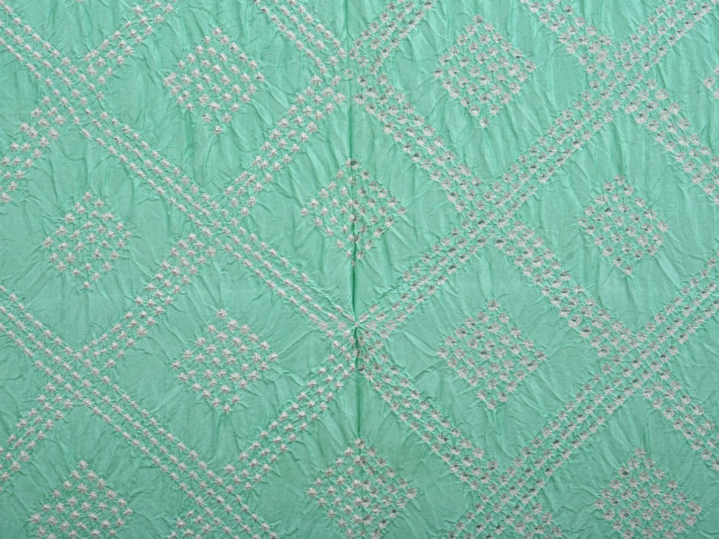 Turquoise and Red Bandhani Paithani Silk Handloom Saree with Pallu Design bn0387